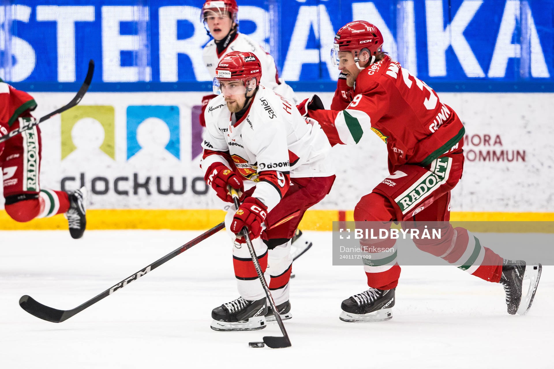 Almtunas Hampus Harlestam och Moras Kristoffer Gunnarsson