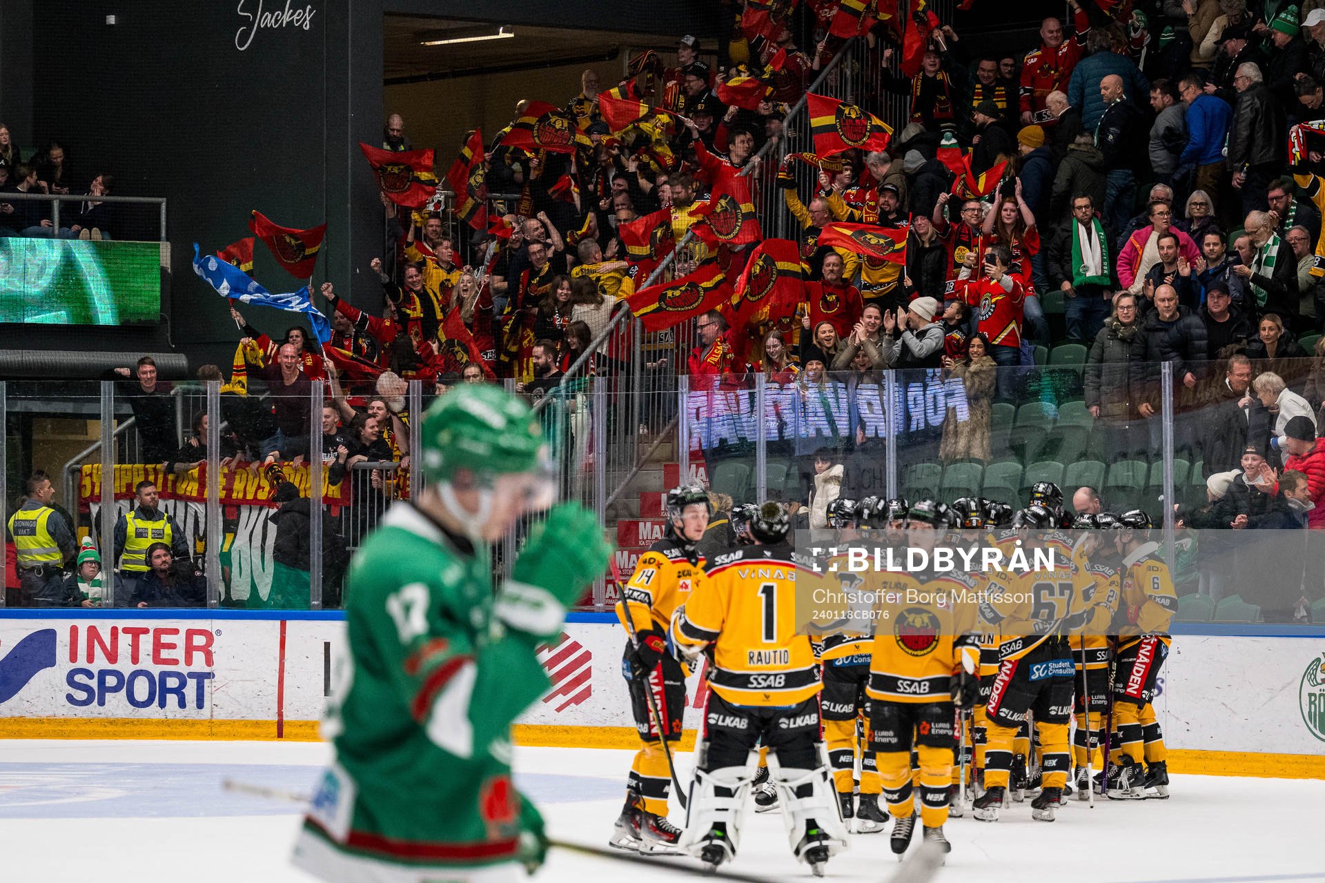 Luleås supportrar jublar