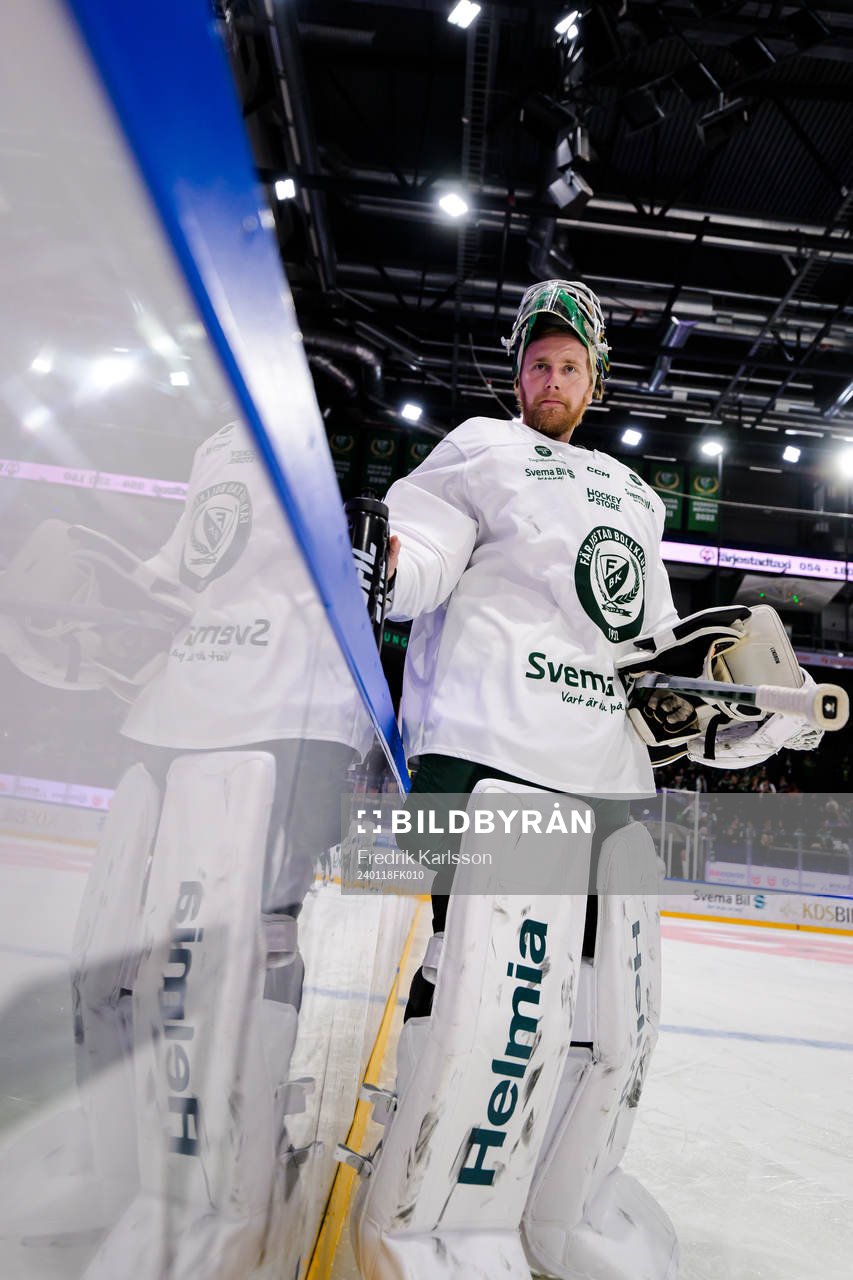 Färjestads målvakt Victor Brattström