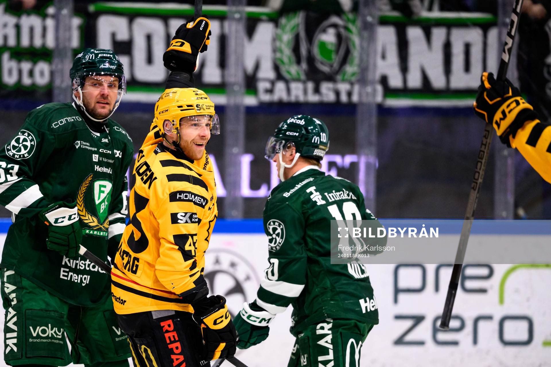Skellefteås Filip Sandberg jublar
