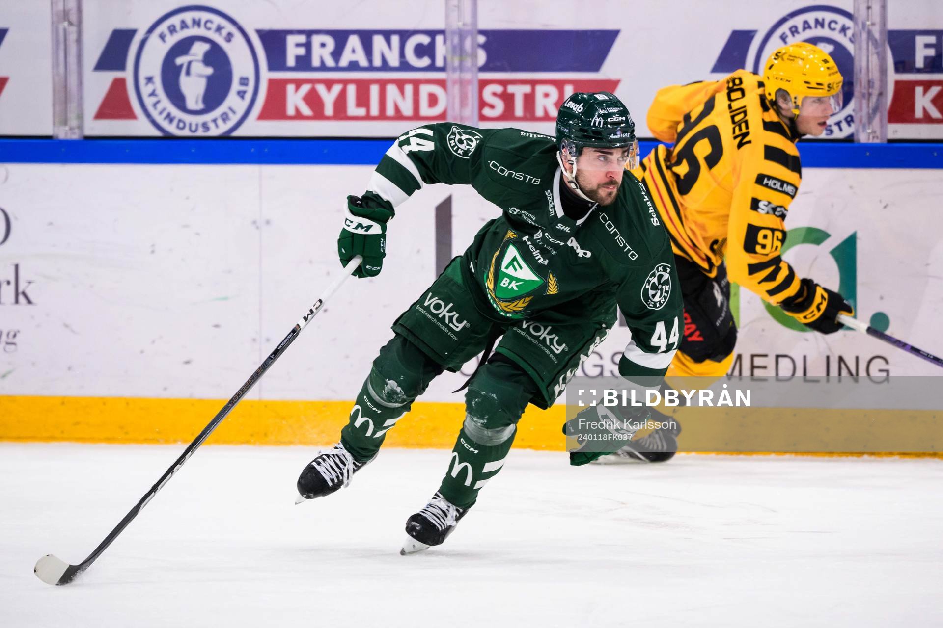 Färjestads Jonathan Andersson och Skellefteås Rickard Hugg