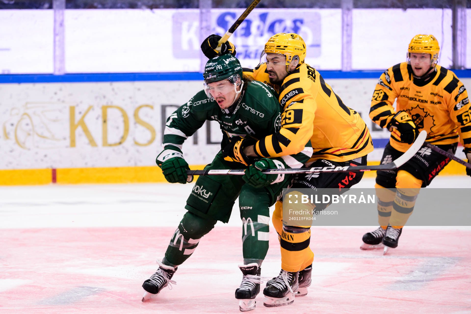 Färjestads Joakim Nygård och Skellefteås Dylan Sikura