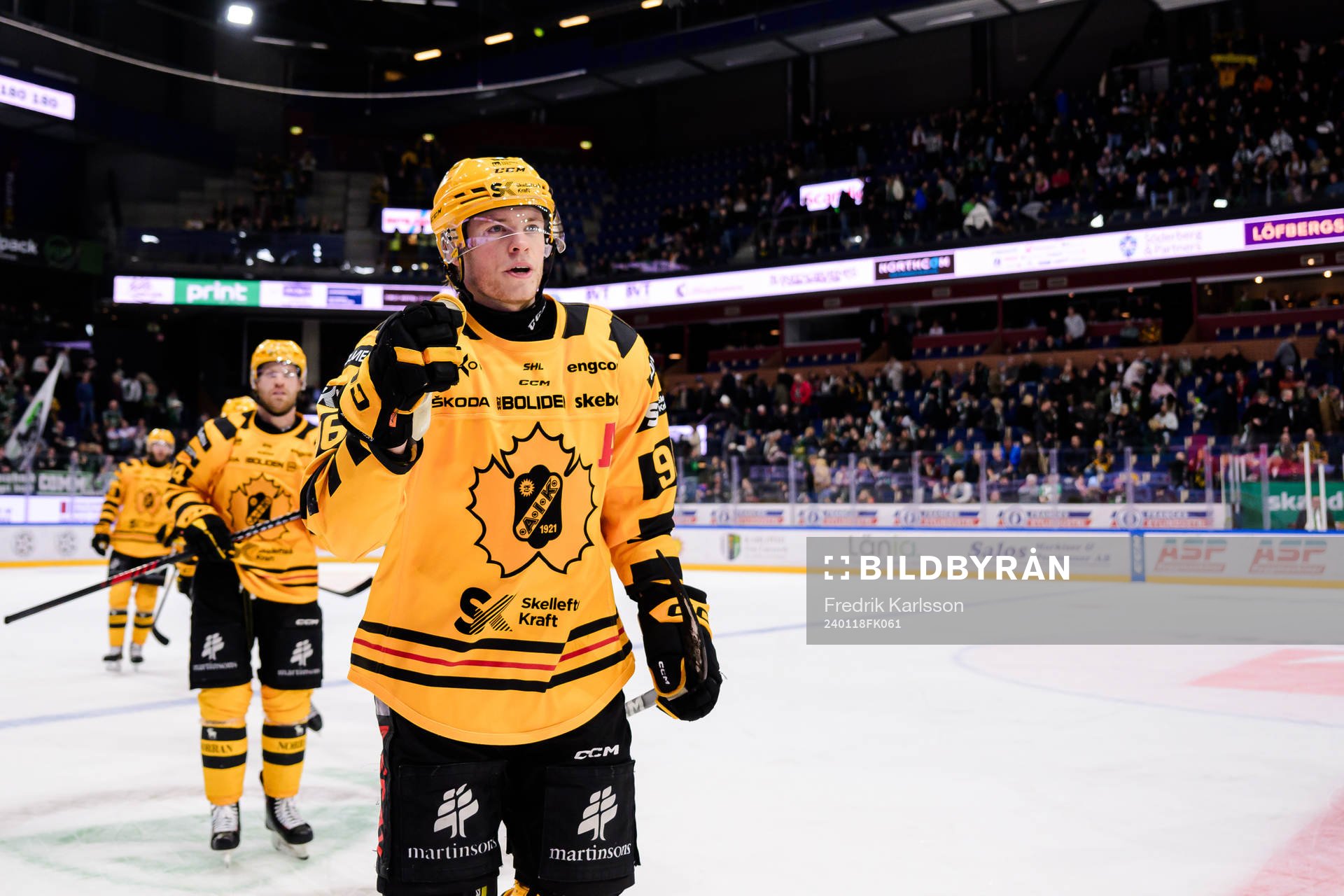 Skellefteås Rickard Hugg jublar
