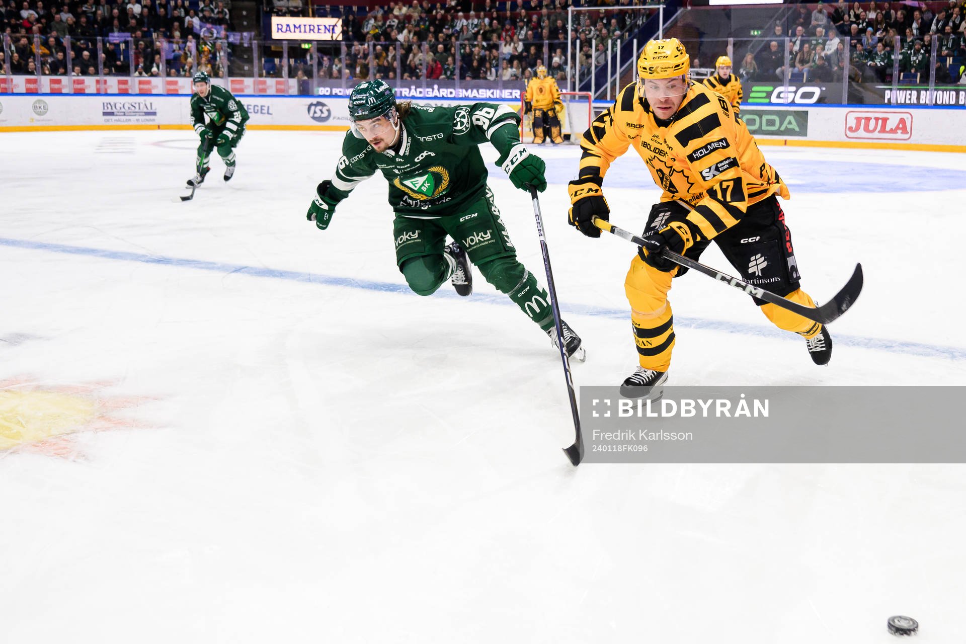 Färjestads David Tomasek och Skellefteås Pär Lindholm