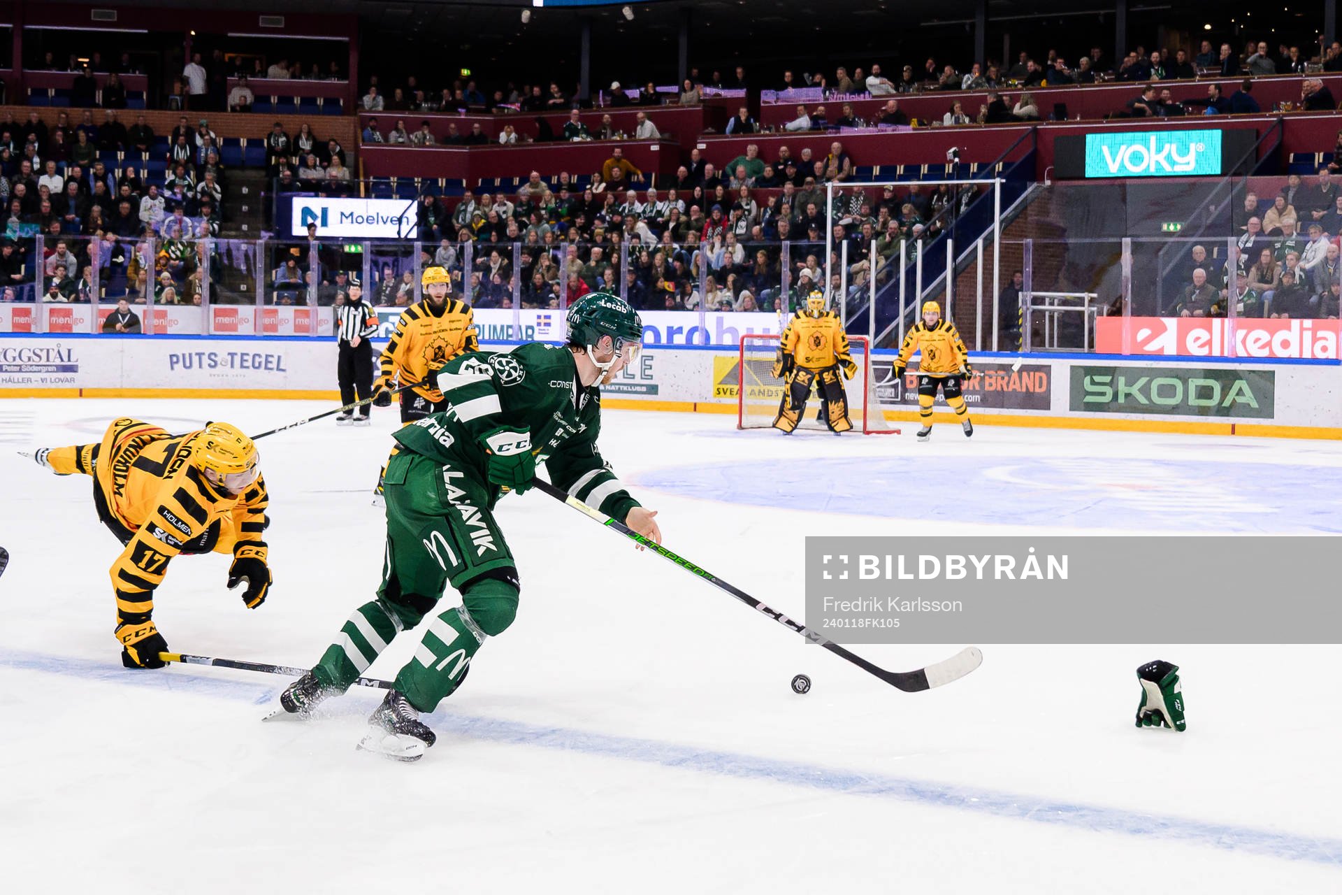 Skellefteås Pär Lindholm och Färjestads Marcus Westfält