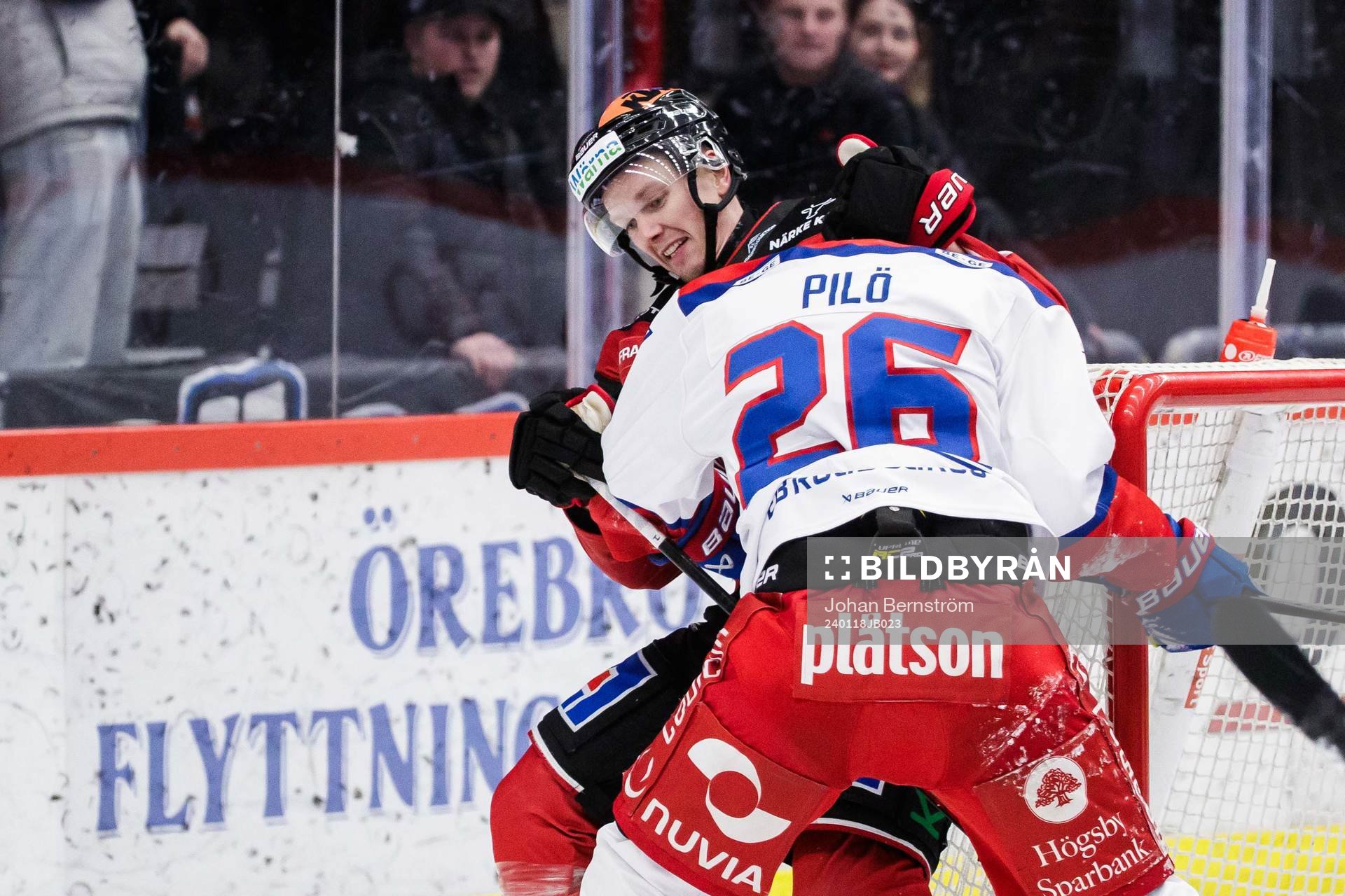 Örebros Gustav Backström och Oskarshamns Lukas Pilö