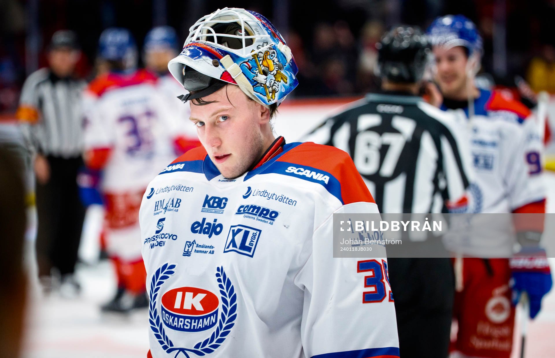 Oskarshamns målvakt Emil Kruse