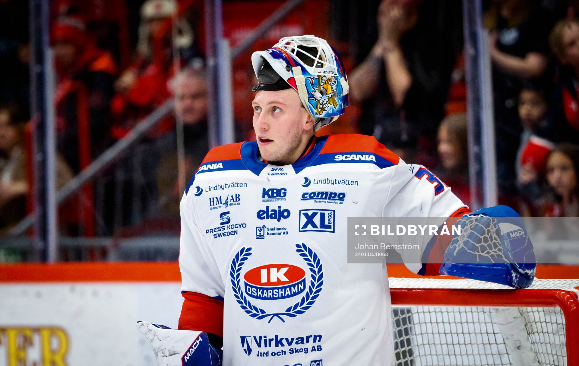 Oskarshamns målvakt Emil Kruse