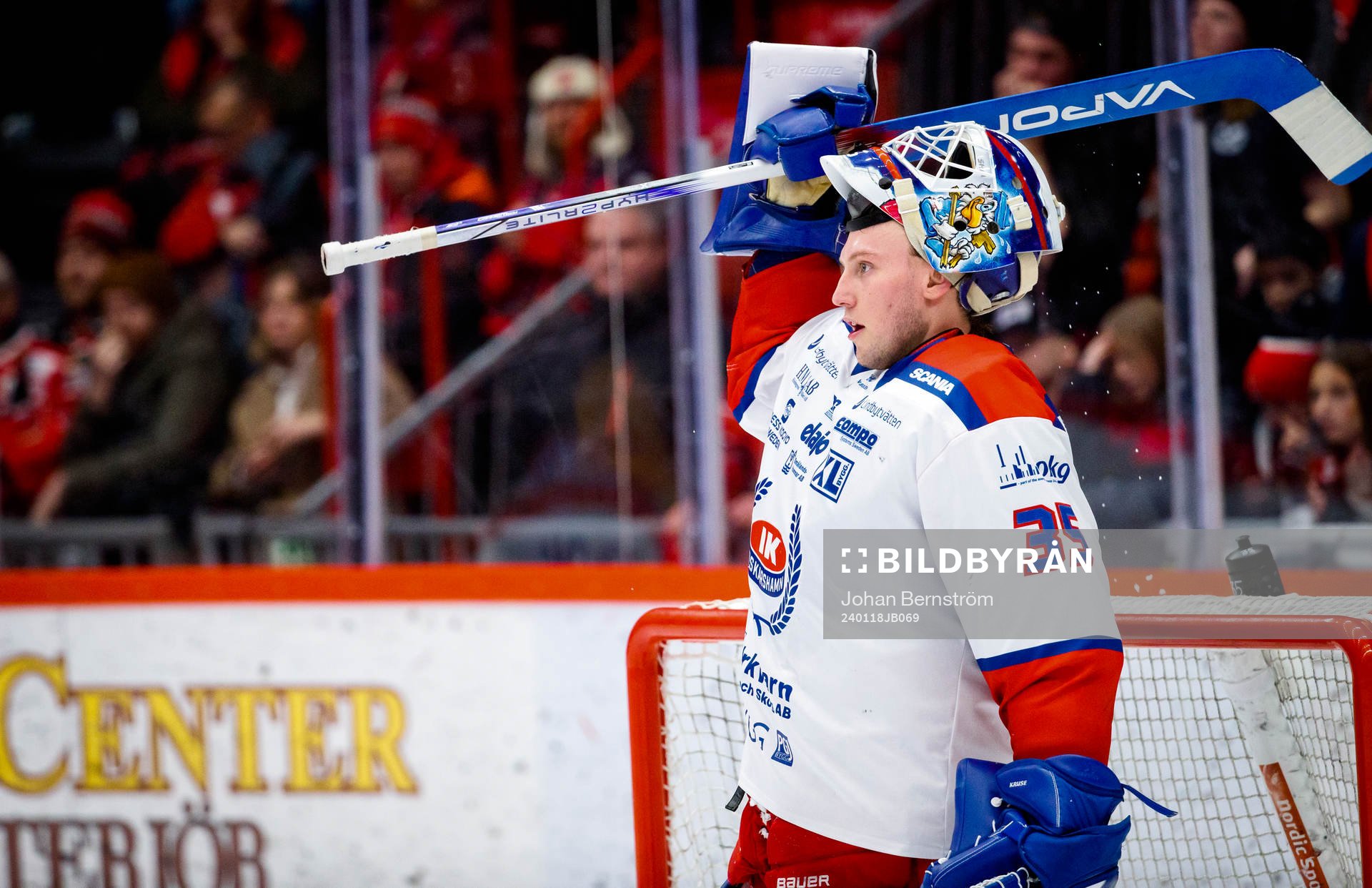 Oskarshamns målvakt Emil Kruse