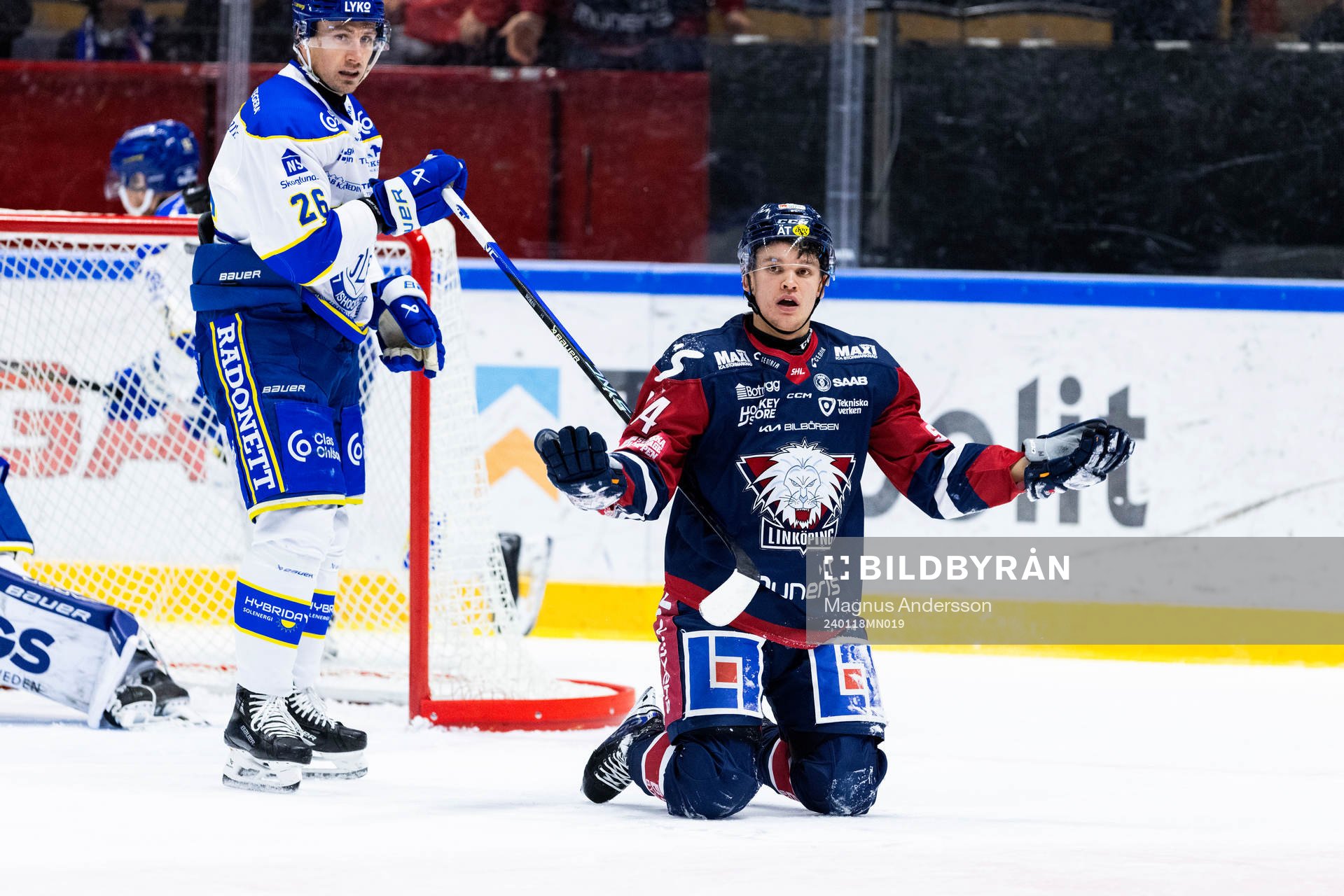Leksands Patrik Norén och Linköpings Arvid Costmar