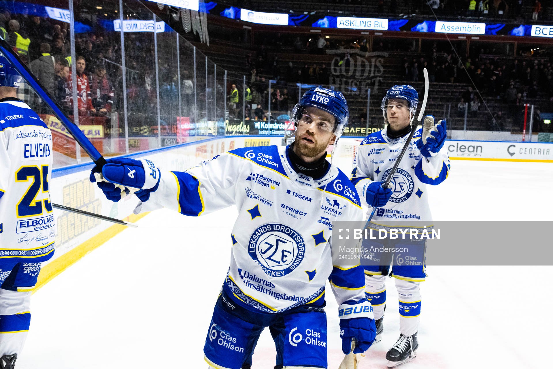 Leksands Oskar Lang jublar