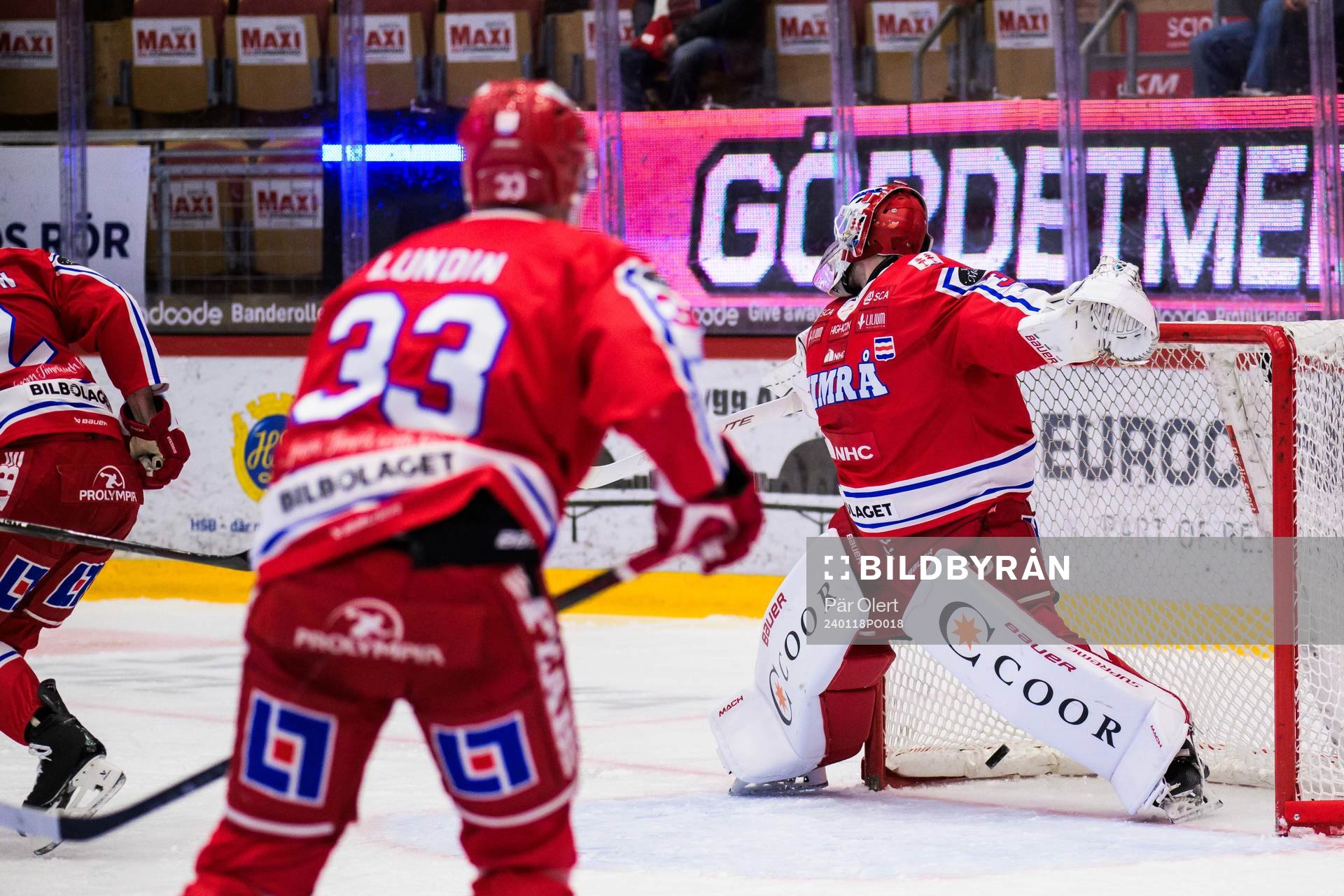 Timrås målvakt Tim Juel släpper in 0-1