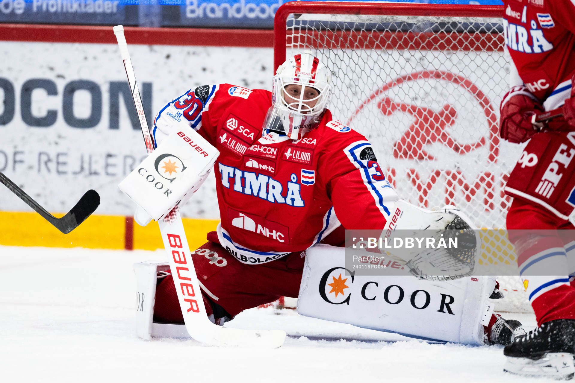 Timrås målvakt Jacob Johansson