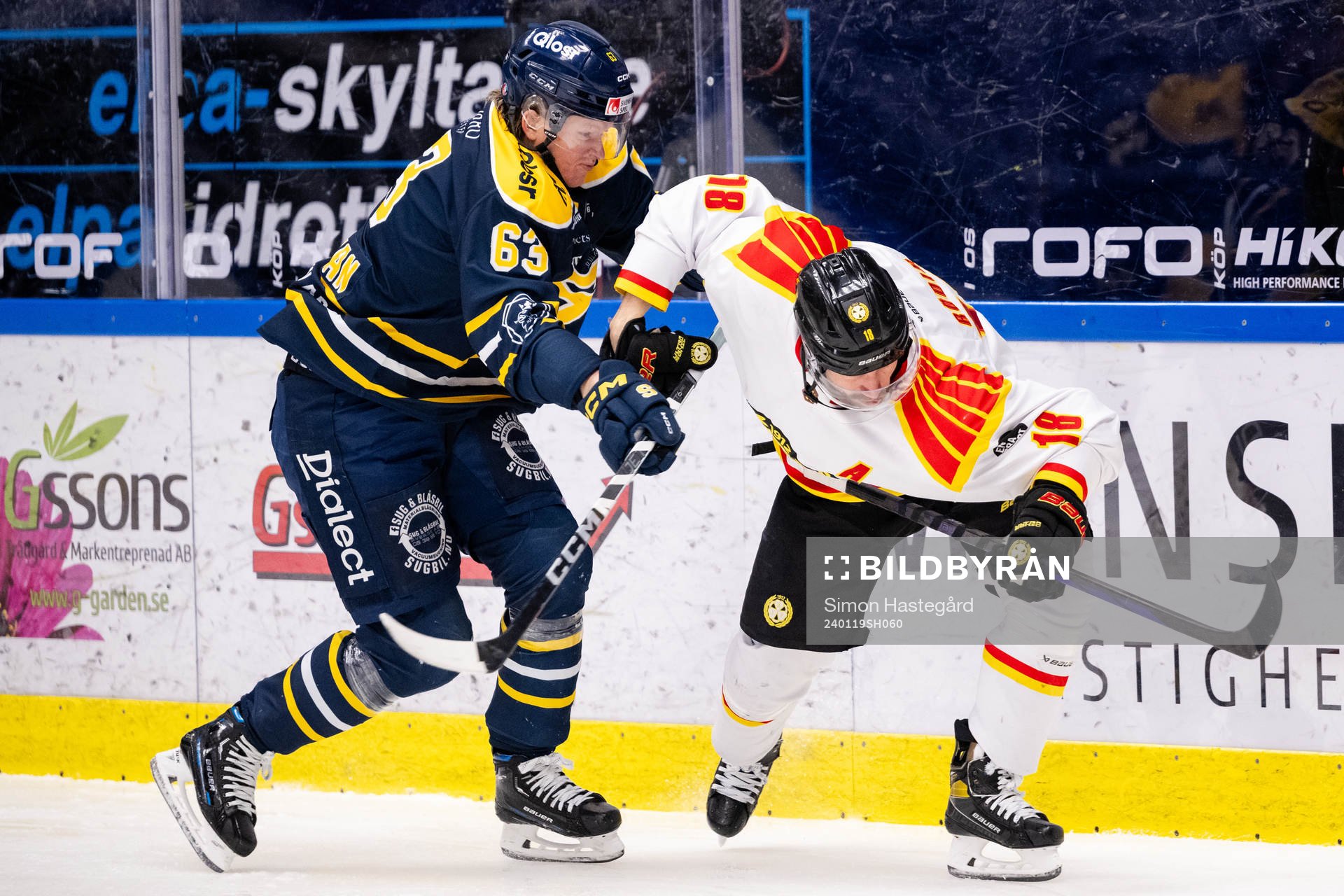 Södertäljes Julius Bergman och Brynäs Anton Rödin