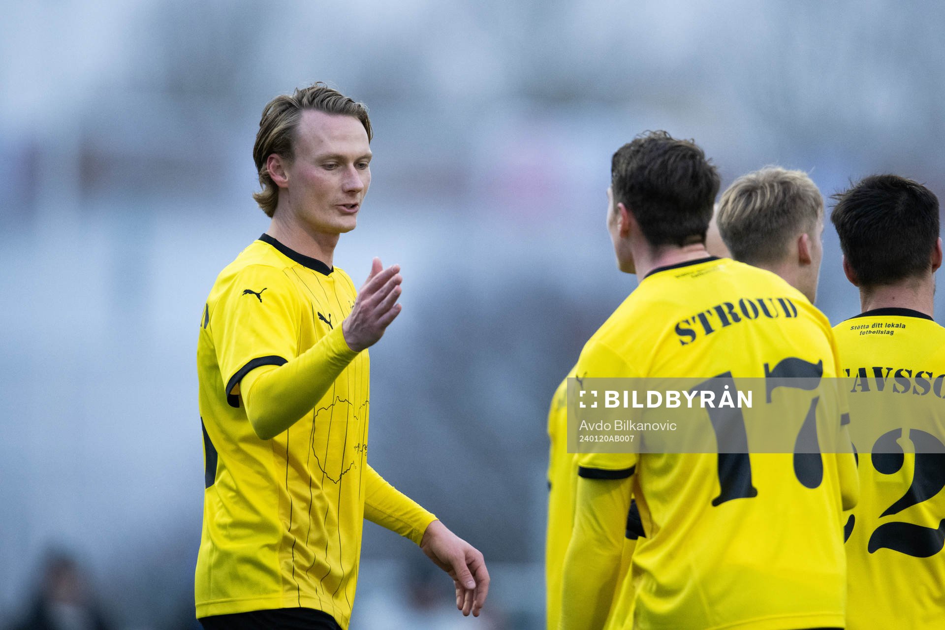 Mjällbys Alexander Johansson jublar