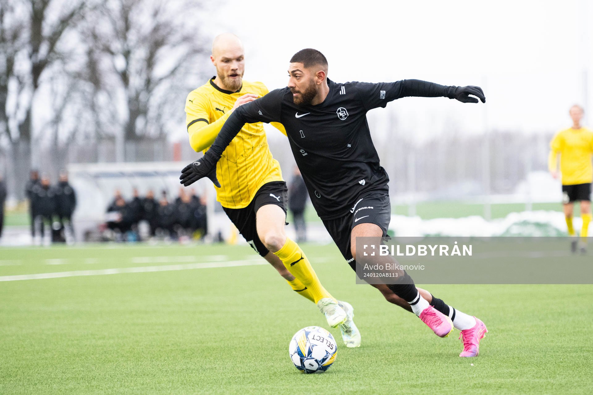 Landskronas Rassa Rahmani och Mjällbys Viktor Gustafson