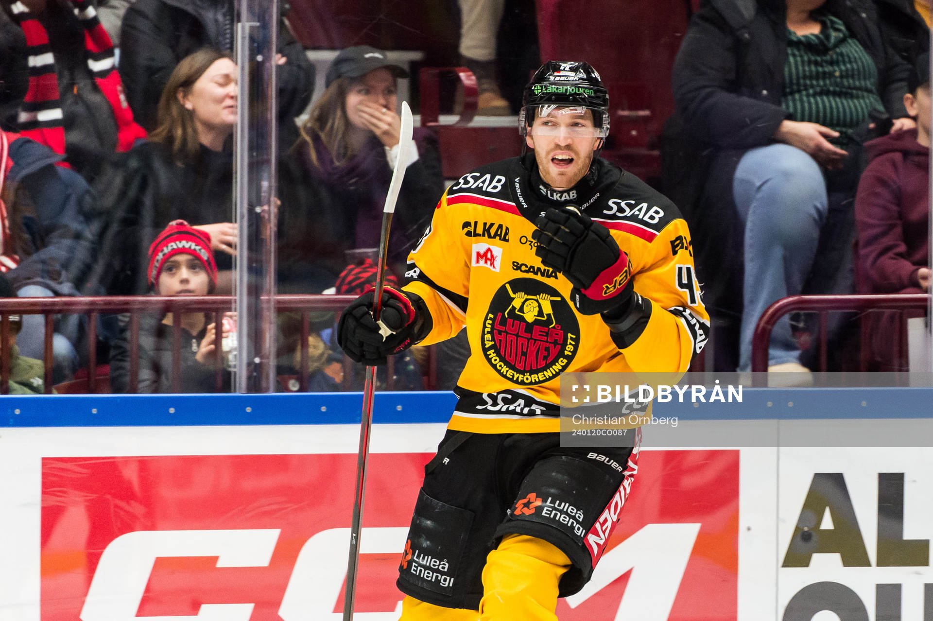 Luleås Oscar Eklind jublar