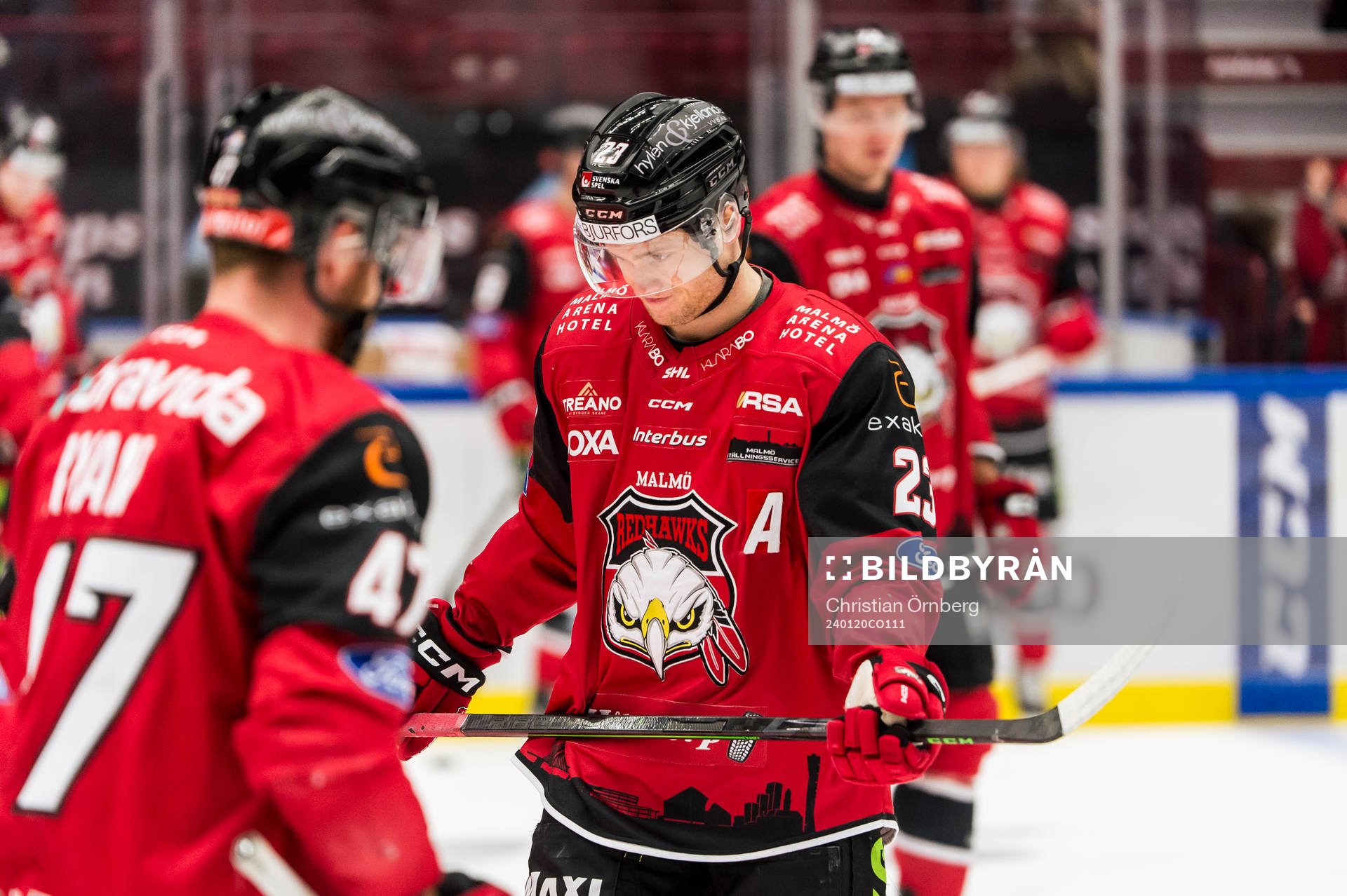 Malmö Redhawks Fredrik Händemark deppar innan