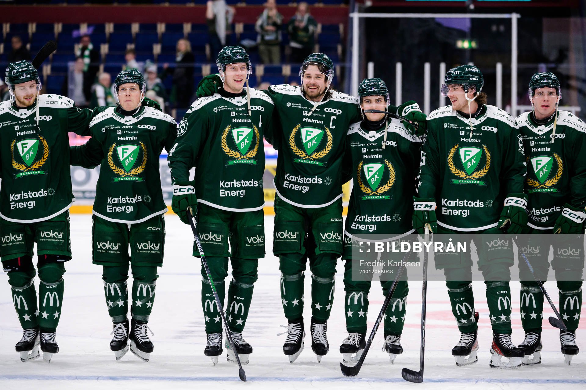 Färjestads Marcus Westfält, Patrik Lundh ,Victor Ejdsell,