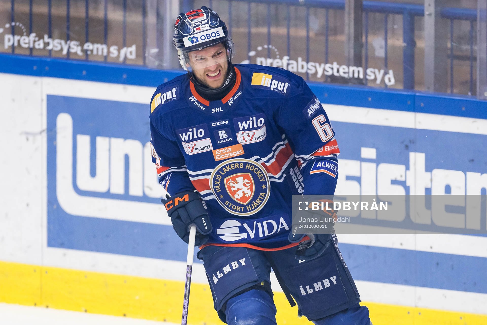 Växjös Eric Martinsson Har ont