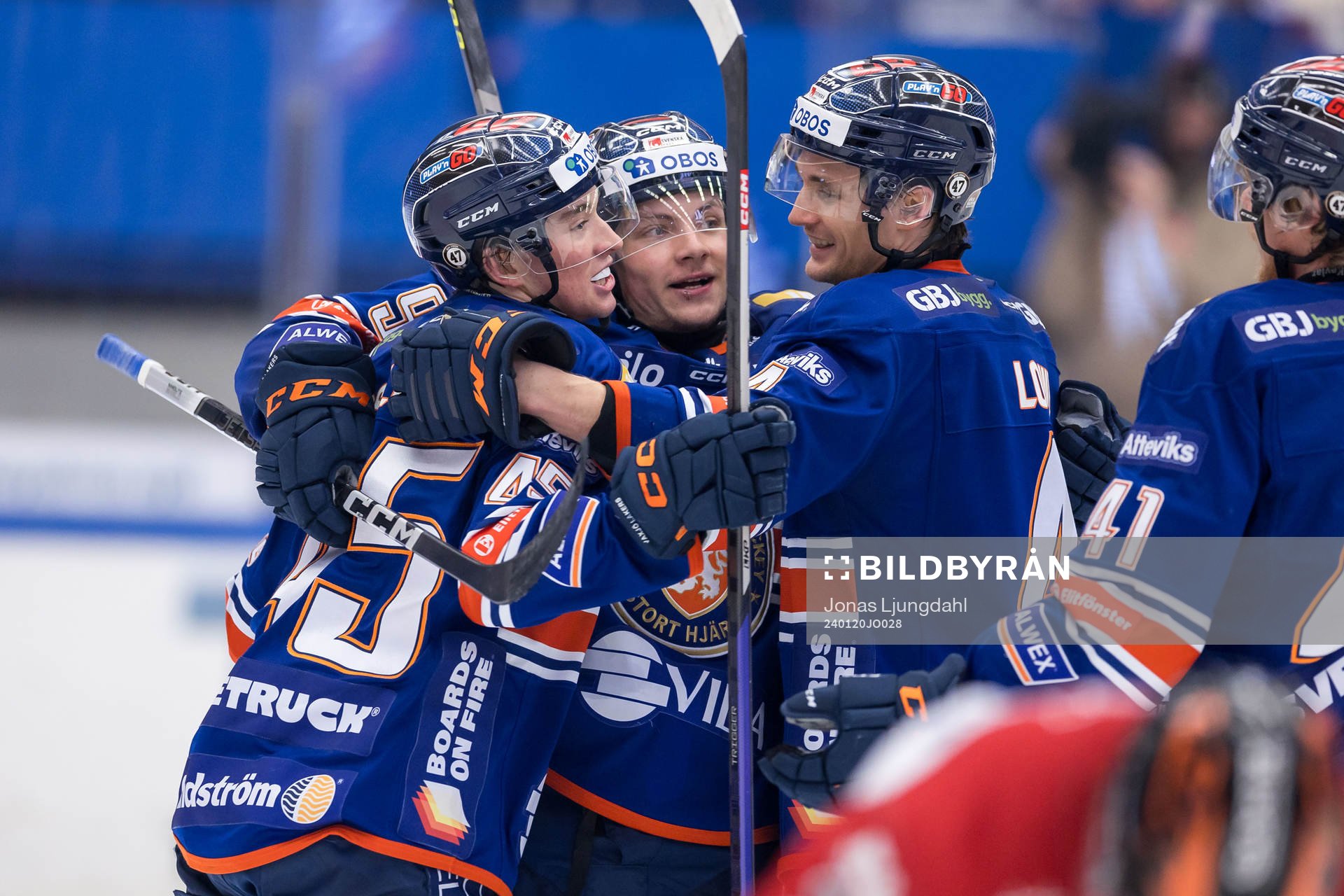 Växjös Noah Östlund, Victor Stjernborg och Keegan Lowe