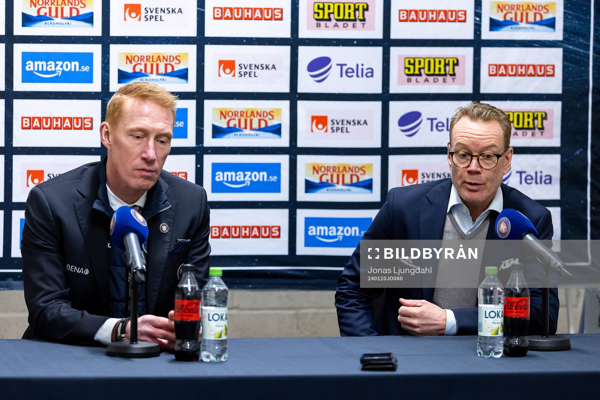 Växjös tränare Jörgen Jönsson och Örebros tränare