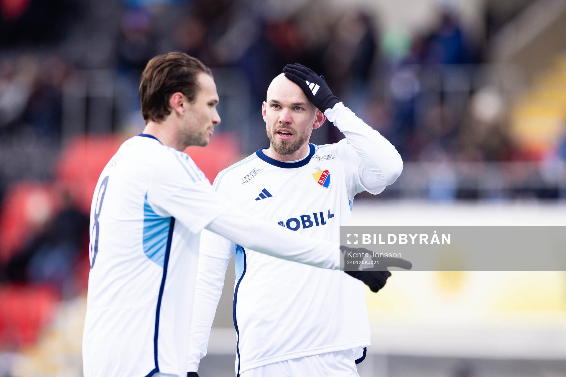 Djurgårdens Albin Ekdal och Marcus Danielson deppar