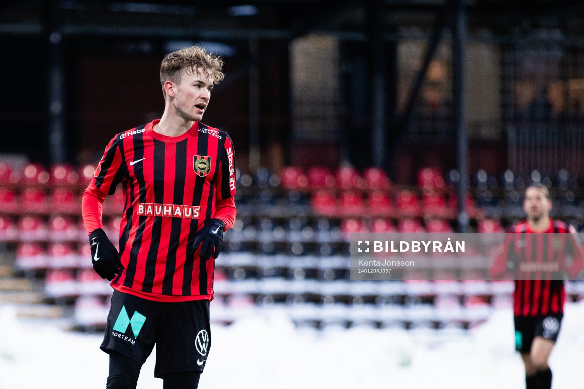 Brommapojkarnas Alexander Johansson jublar