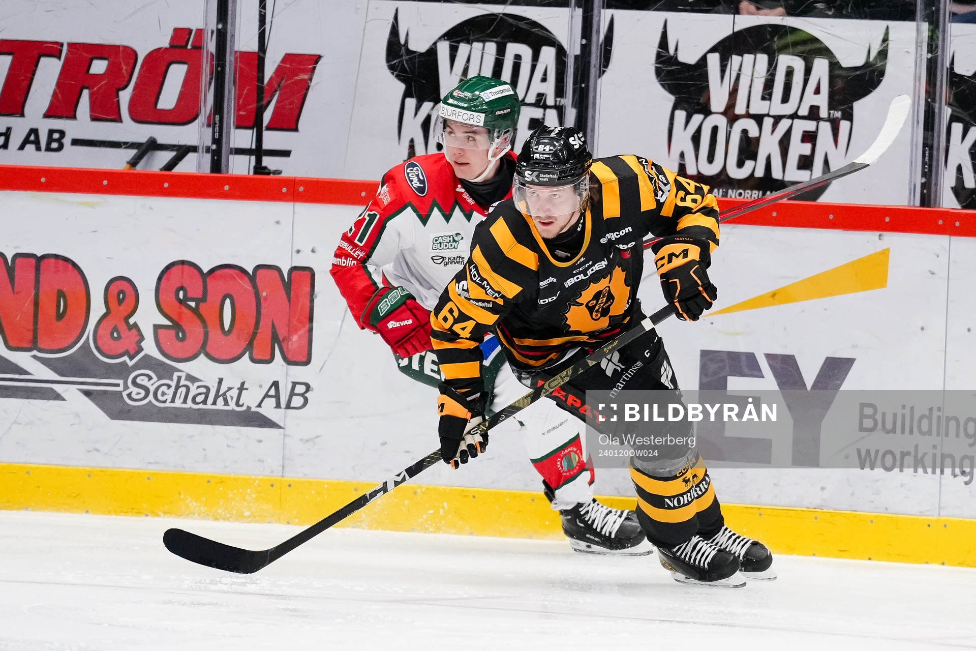 Frölundas Jere Innala och Skellefteås Jonathan Pudas