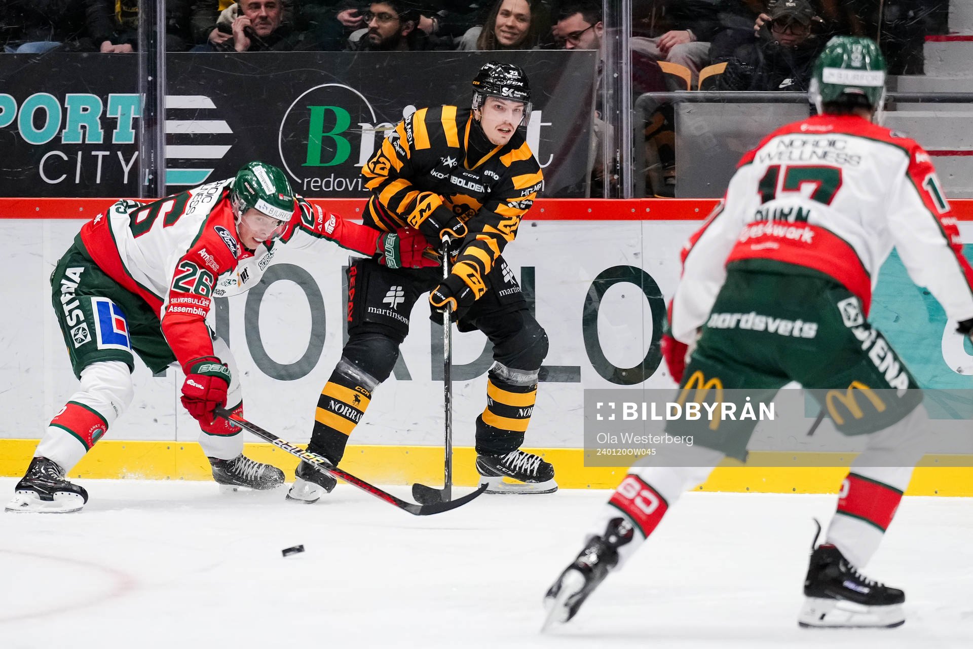 Frölundas Isac Heens och Skellefteås Jonathan Johnson