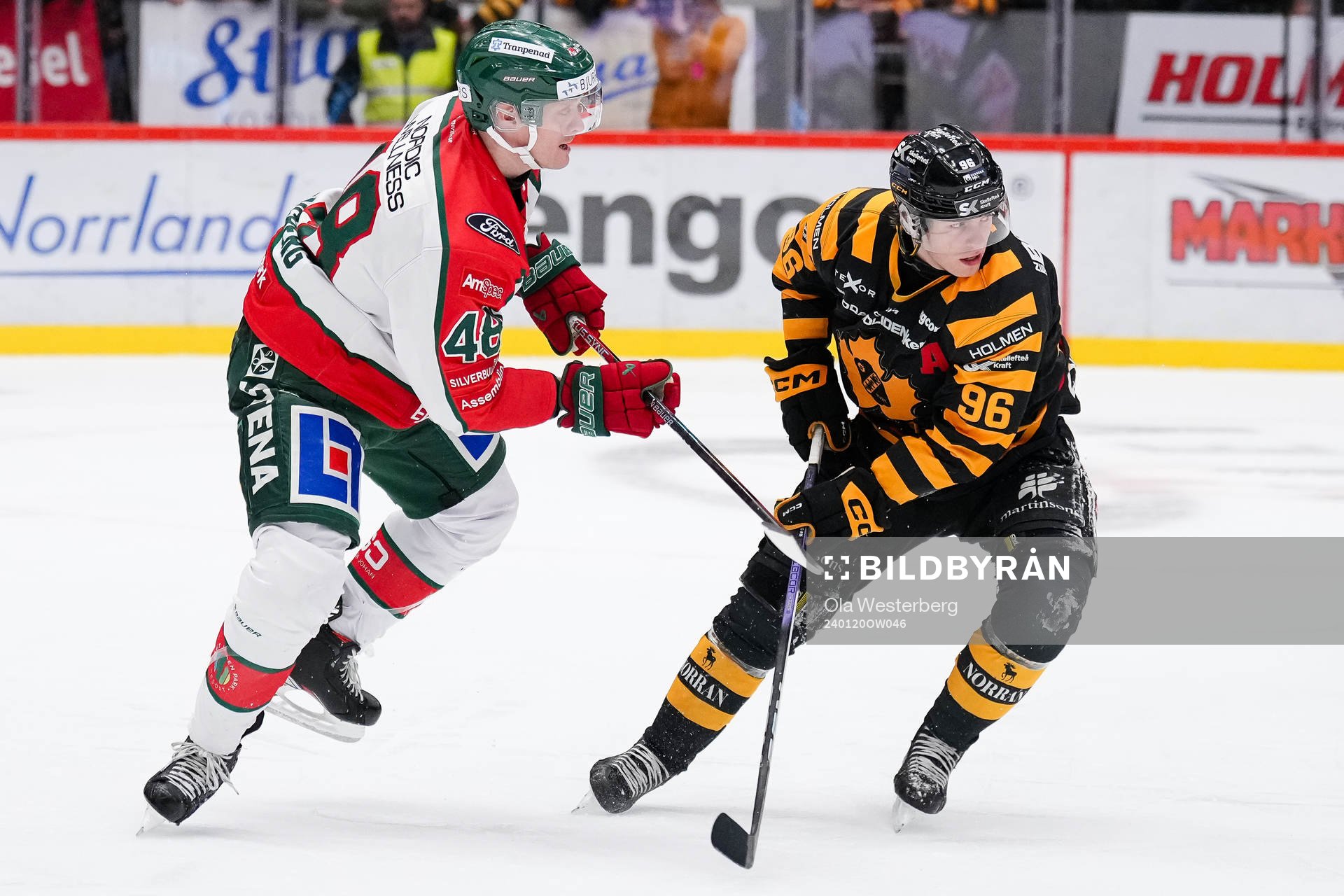 Frölundas Carl Klingberg och Skellefteås Rickard Hugg