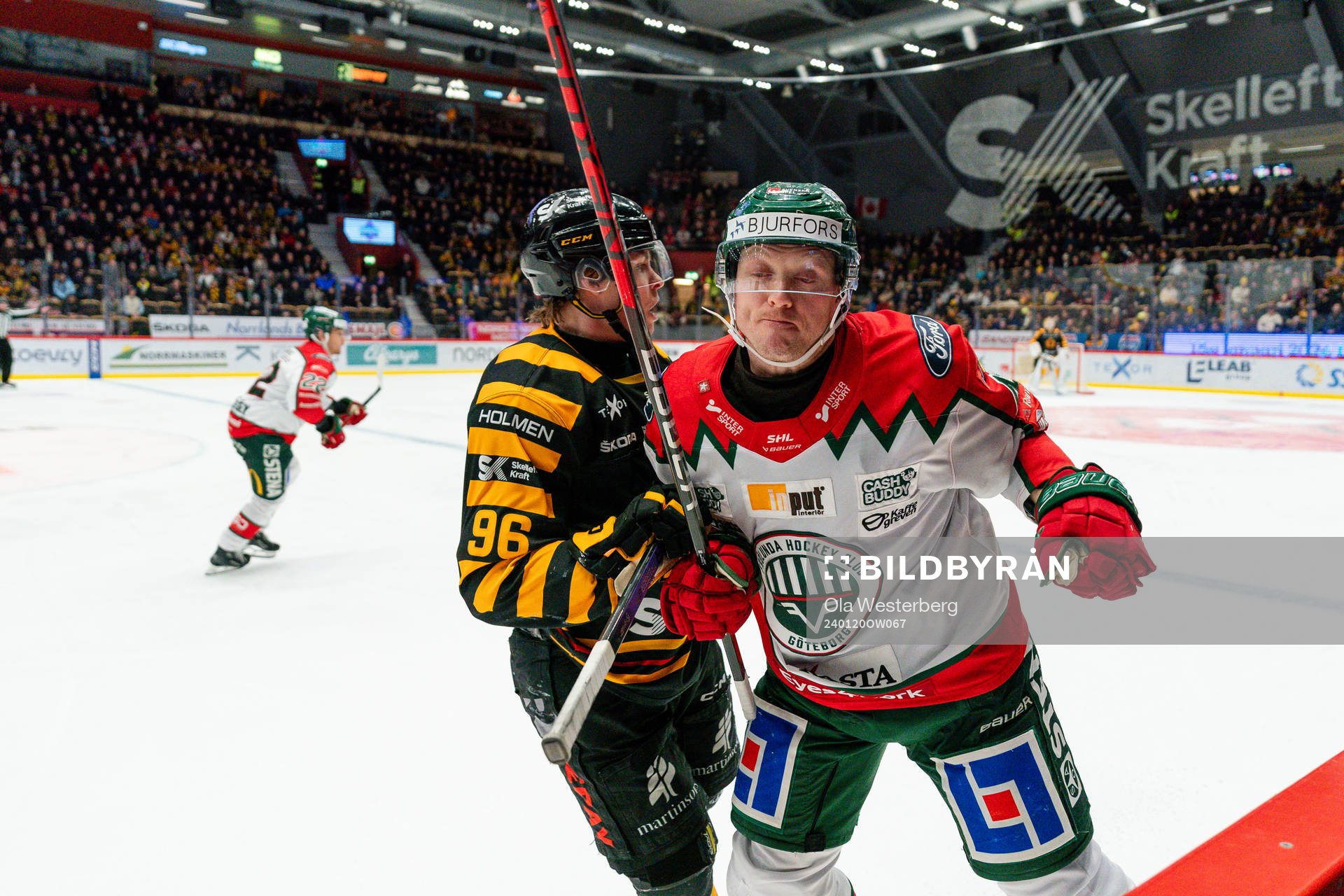 Skellefteås Rickard Hugg och Frölundas Carl Klingberg