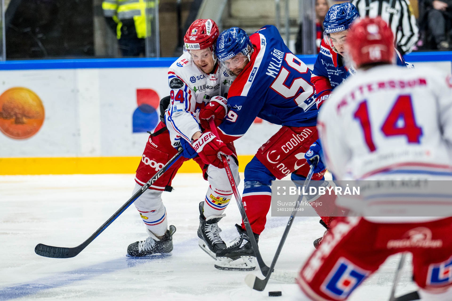 Timrås Sebastian Hartmann och Oskarshamns Anton Mylläri