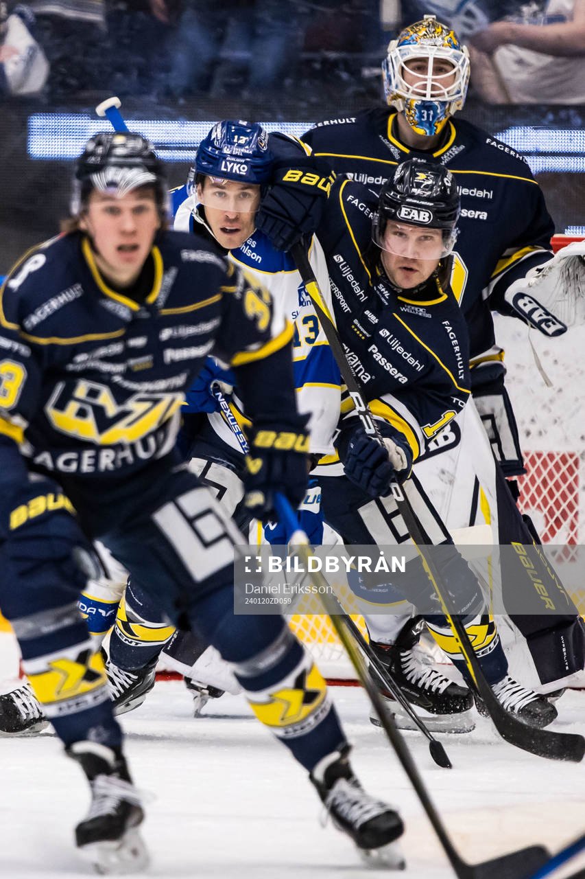 Leksands Jon Knuts och HV71s Kalle Maalahti