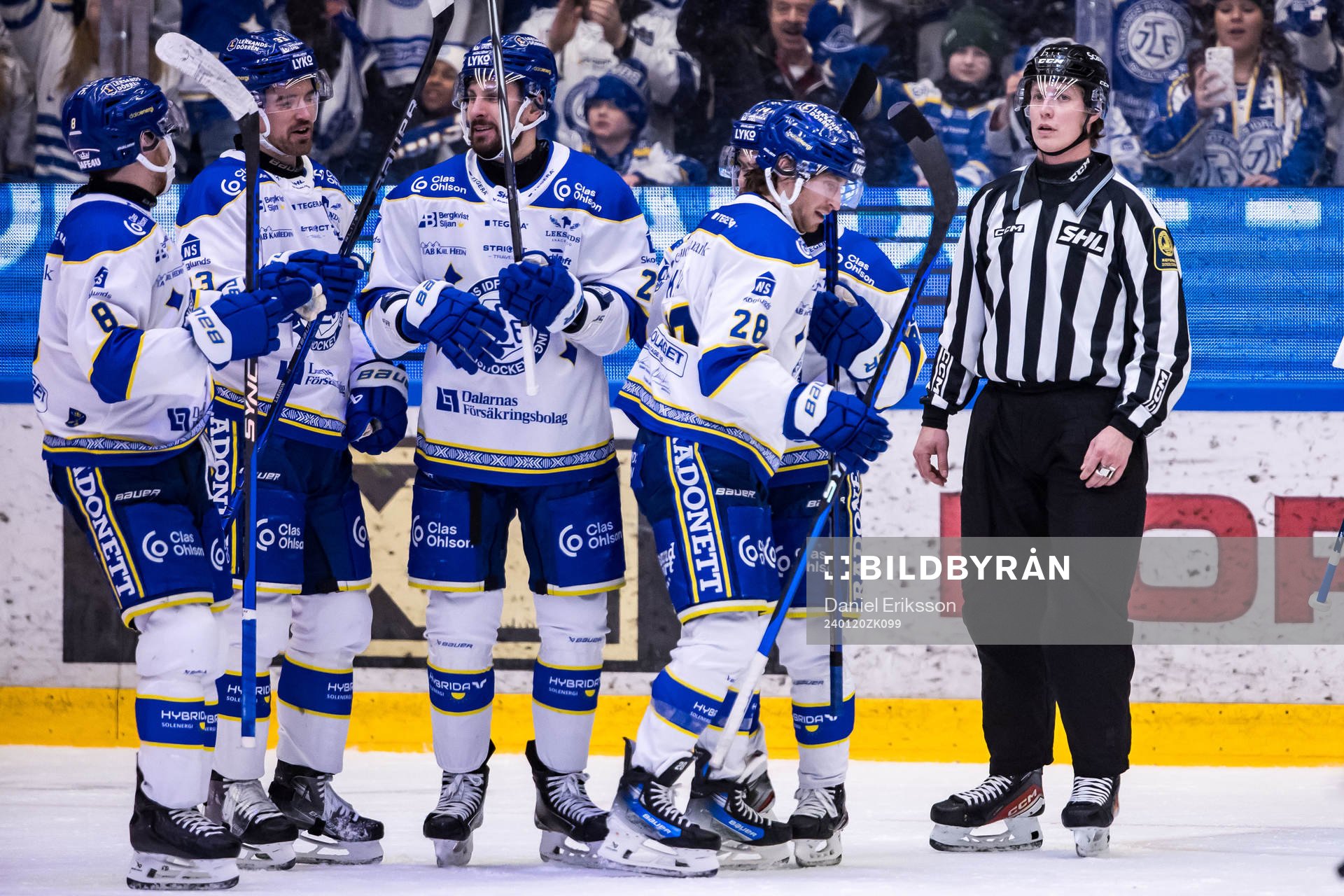 Leksands Marek Hrivik jublar
