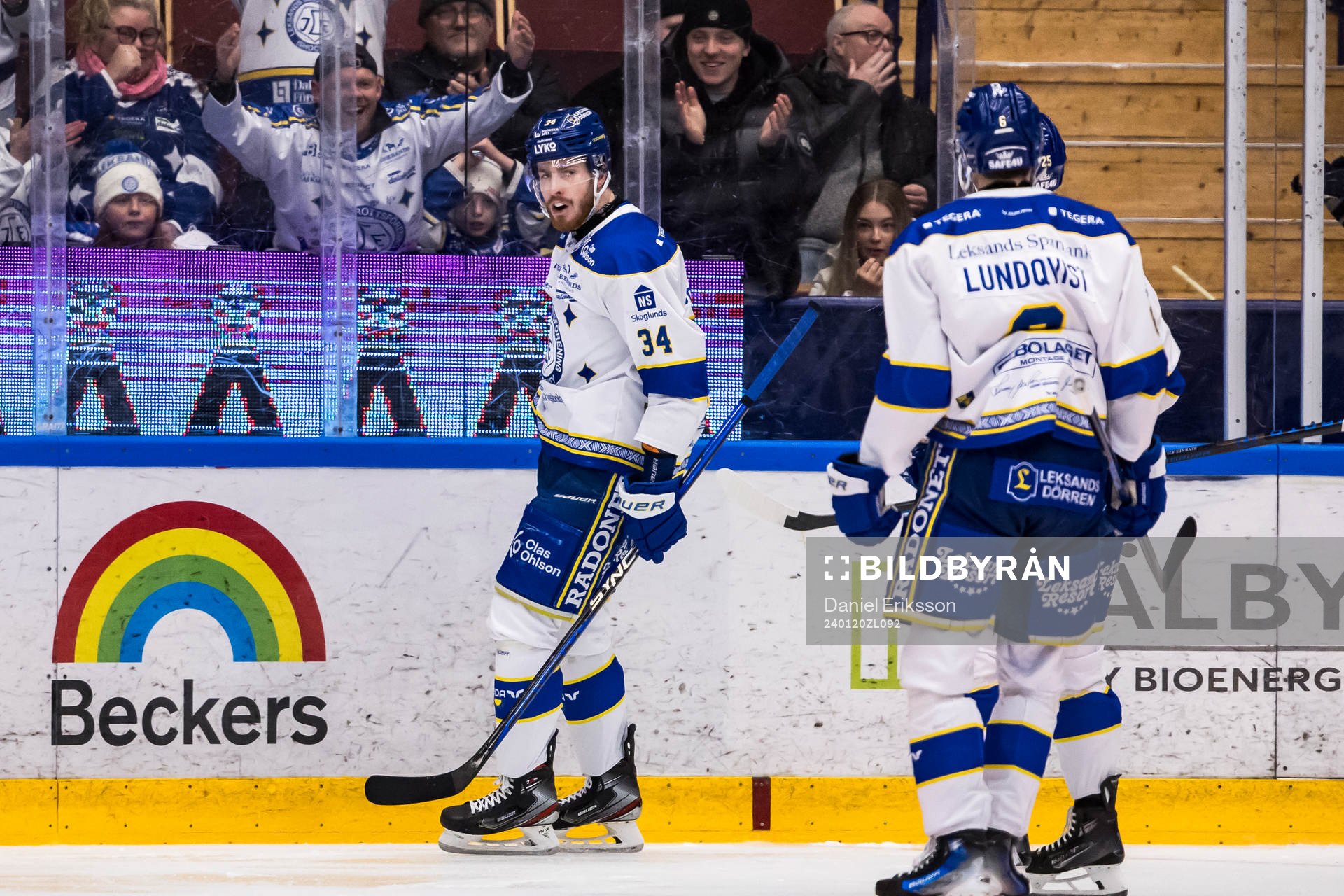 Leksands Peter Cehlarik jubel