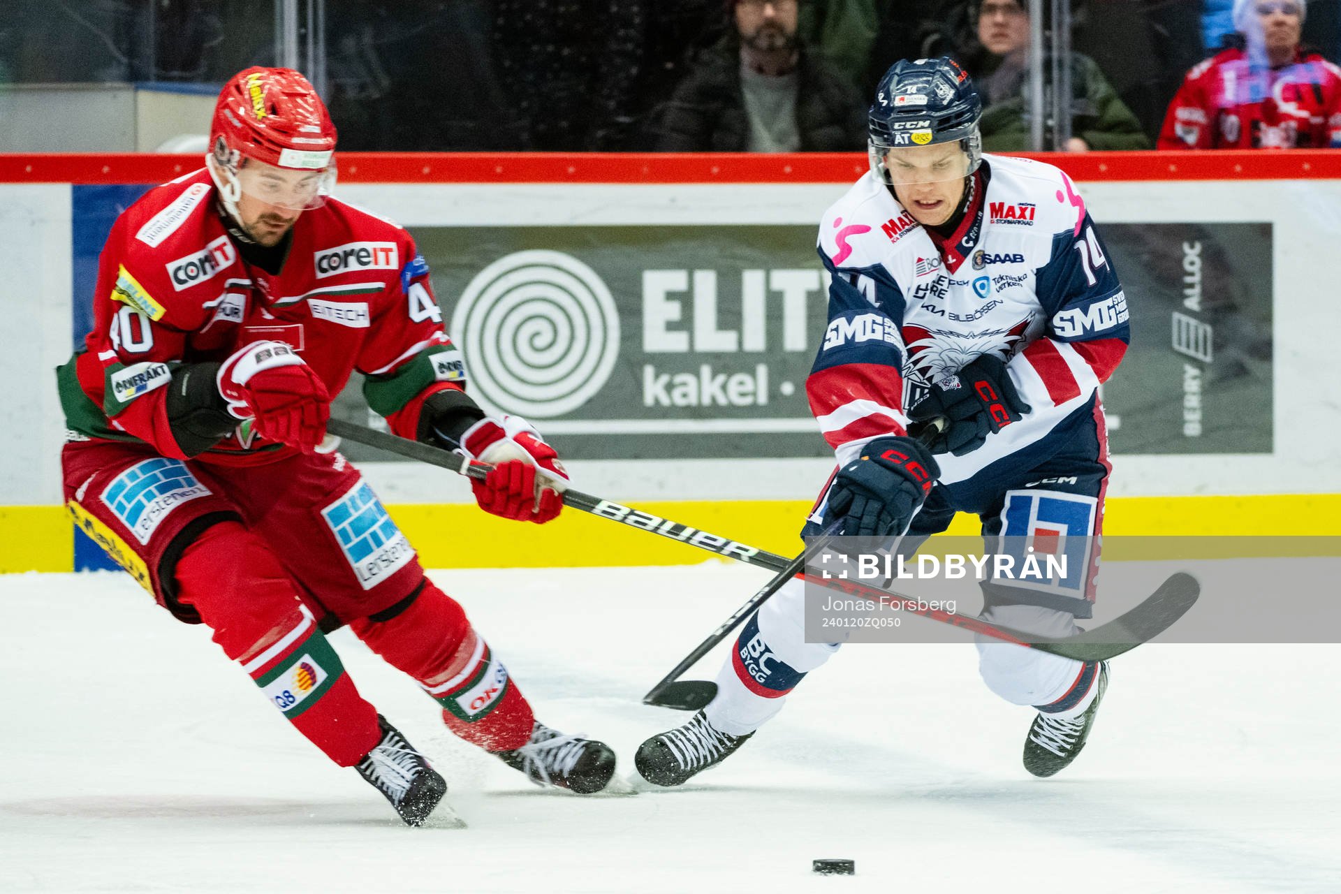 MoDos David Bernhardt och Linköpings Arvid Costmar