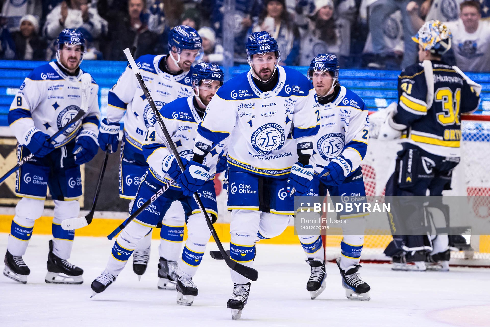 Leksands Marek Hrivik jublar