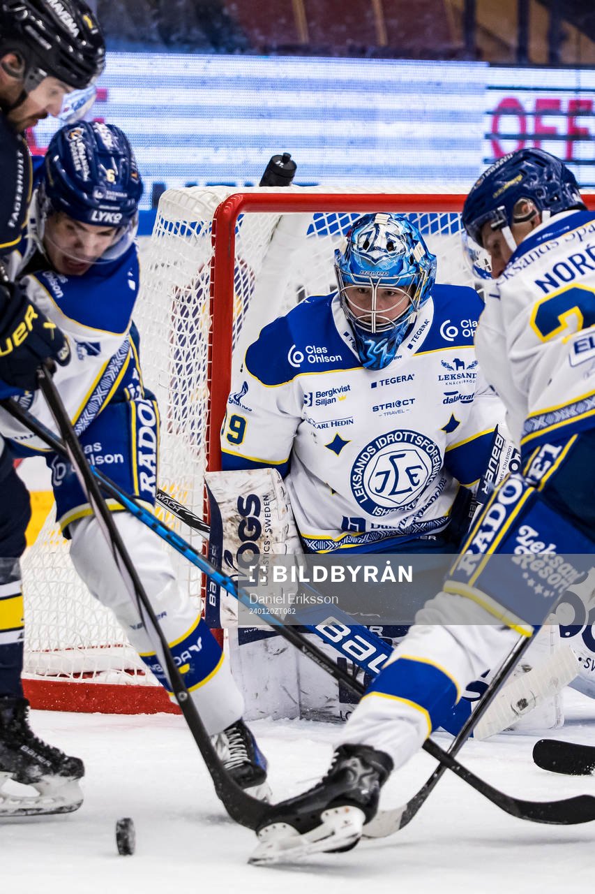 Leksands målvakt Filip Larsson
