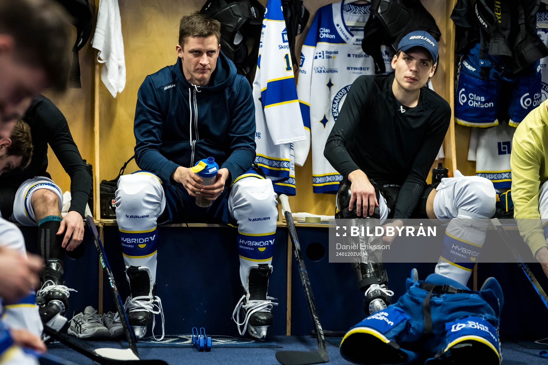Leksands Martin Karlsson och Alexander Lundqvist innan