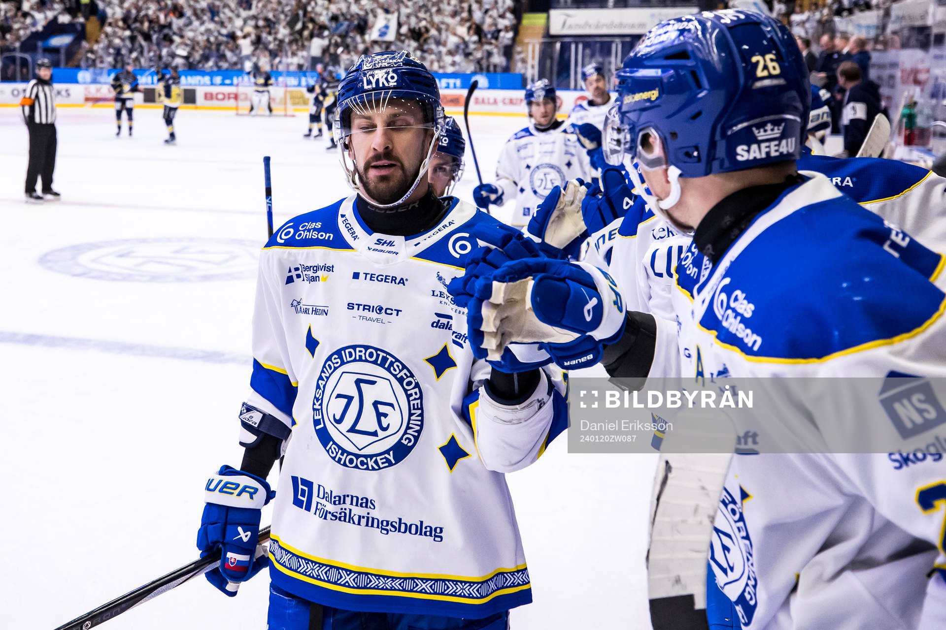 Leksands Marek Hrivik jublar