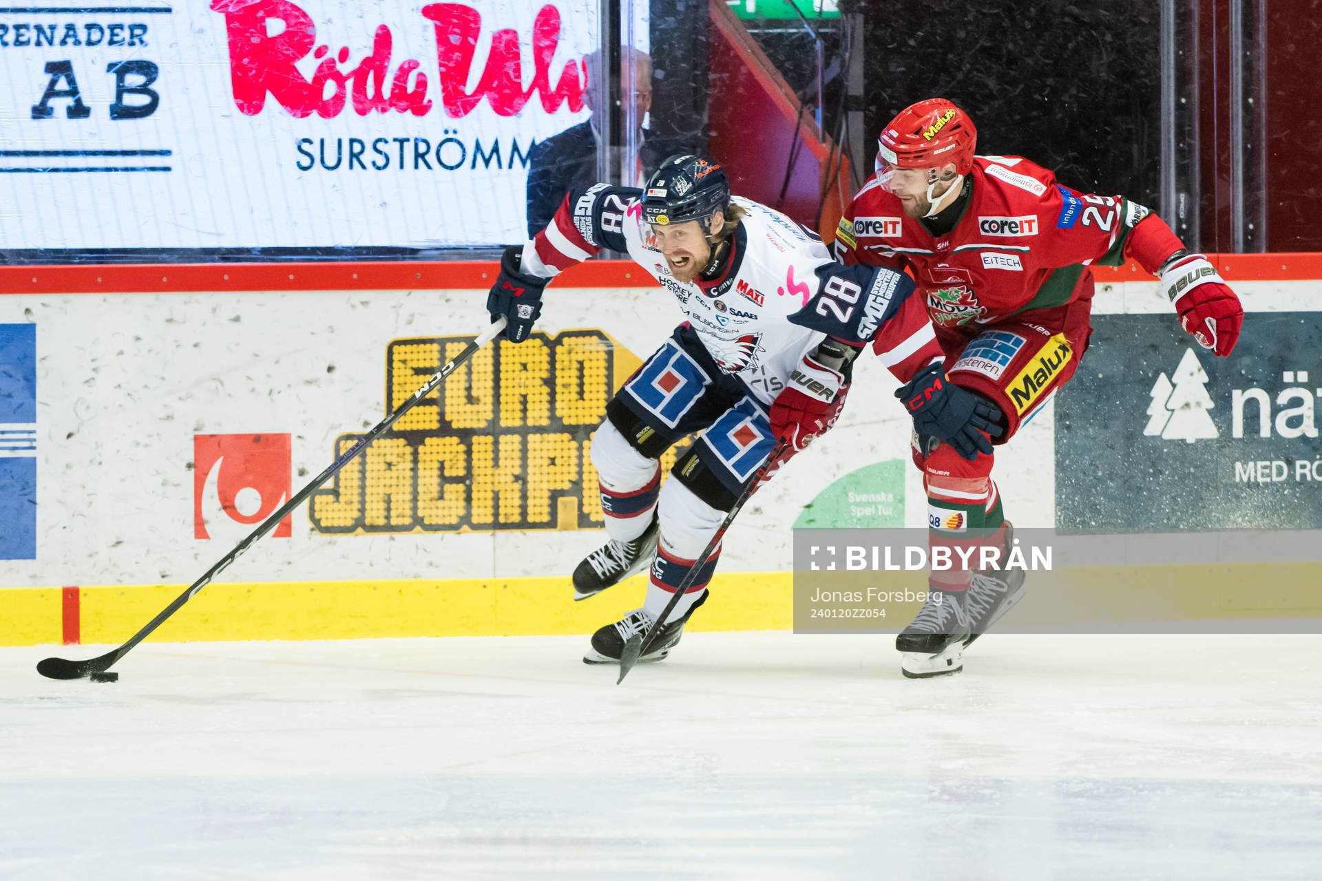 Linköpings John Nyberg och MoDos Sam Vigneault