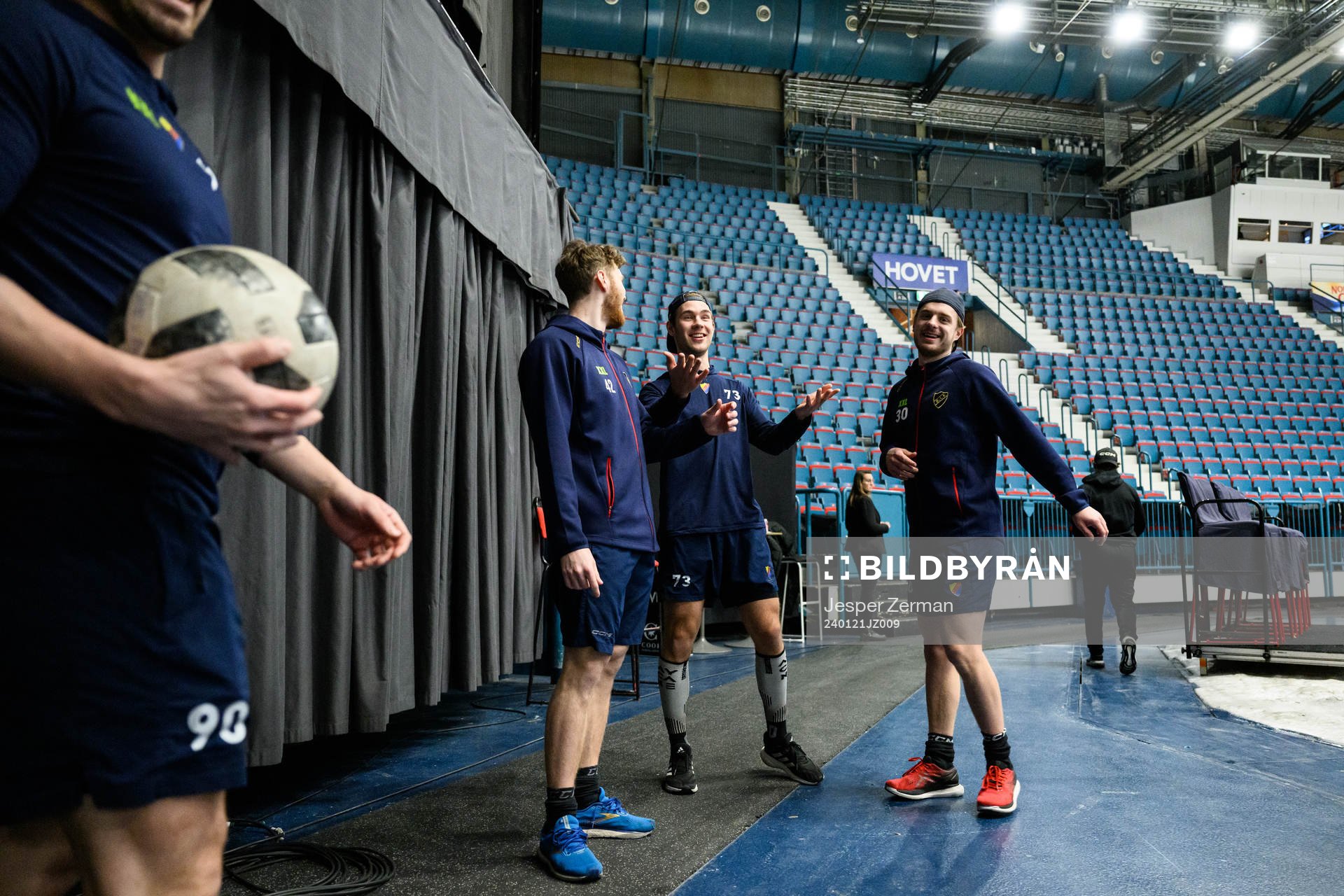 Djurgårdens Elias Degnell, Anton Gradin och målvakt Hugo