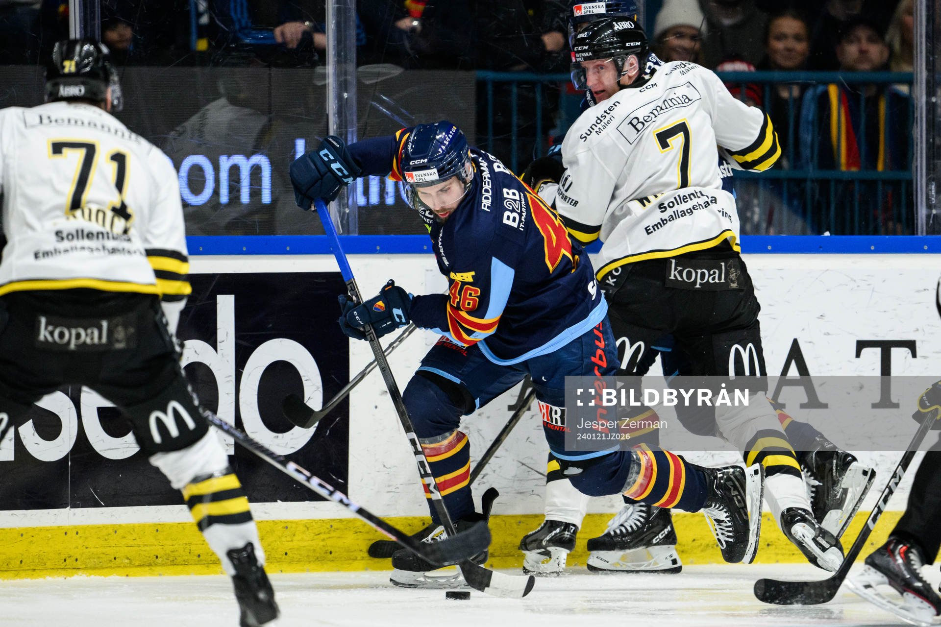 Djurgårdens Albin Grewe och AIKs Filip Windlert