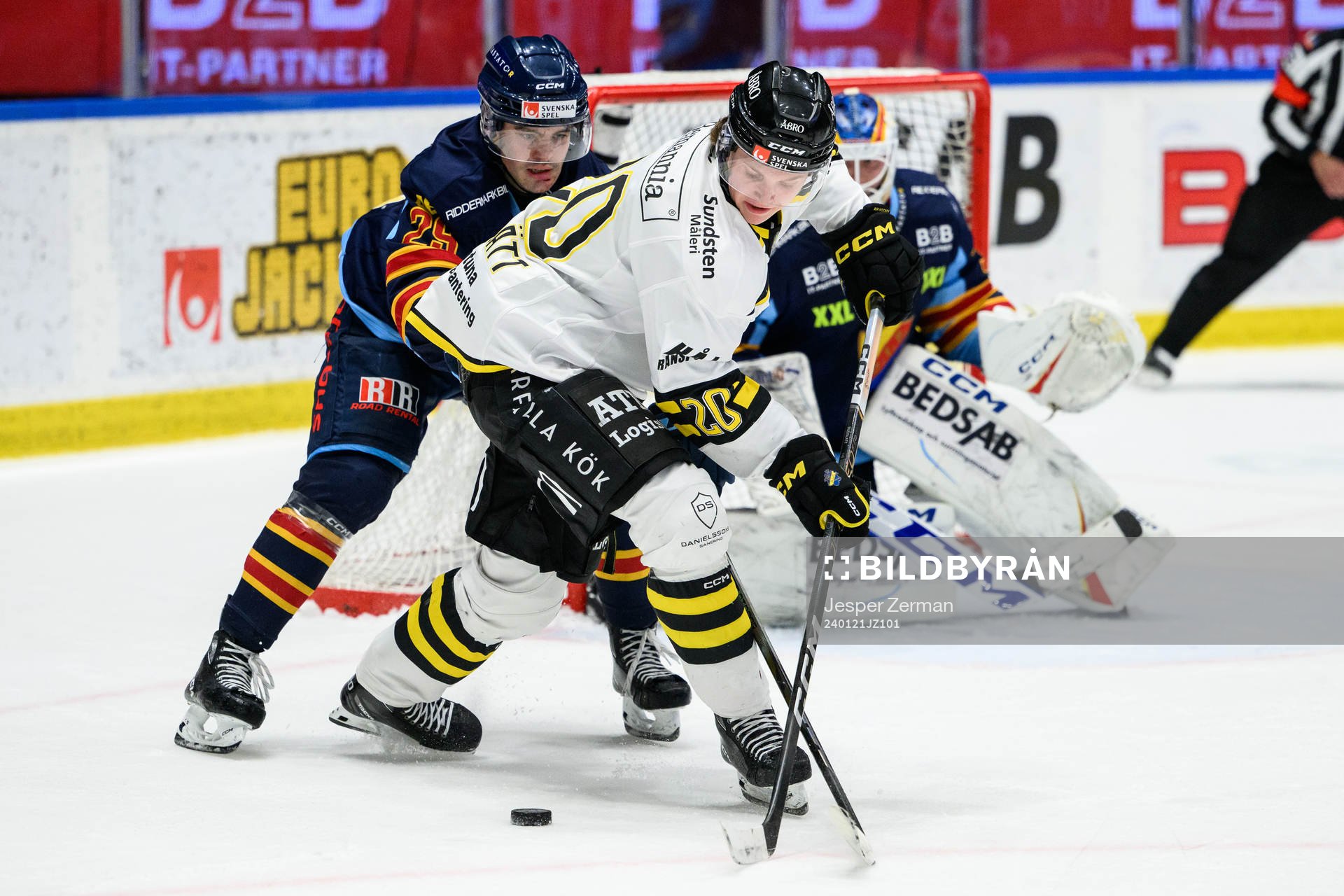 Djurgårdens Axel Andersson och AIKs Rasmus Rudslätt