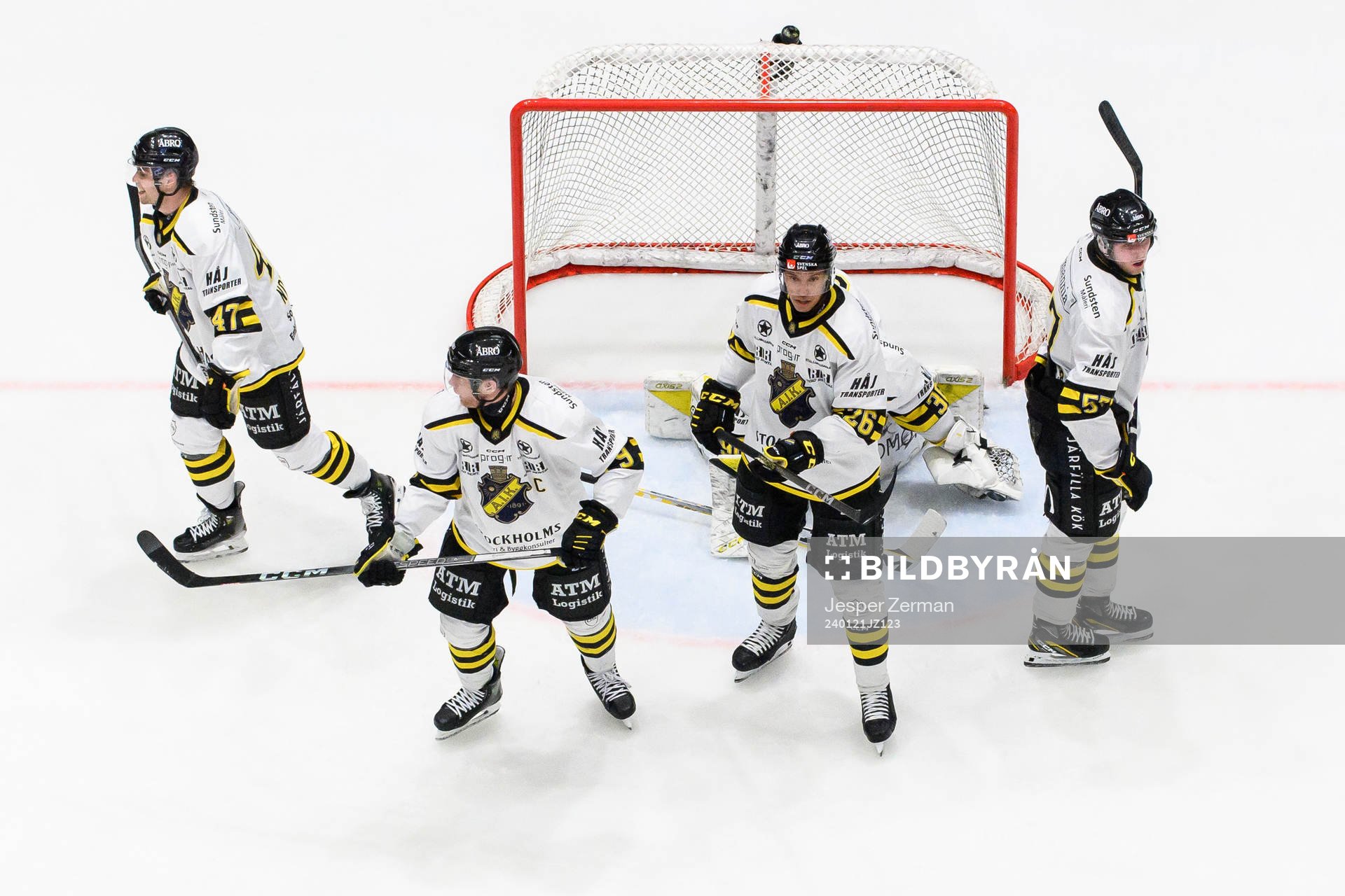 AIKs Eric Norin, Richard Gynge, Oscar Nord, Eric Norin och
