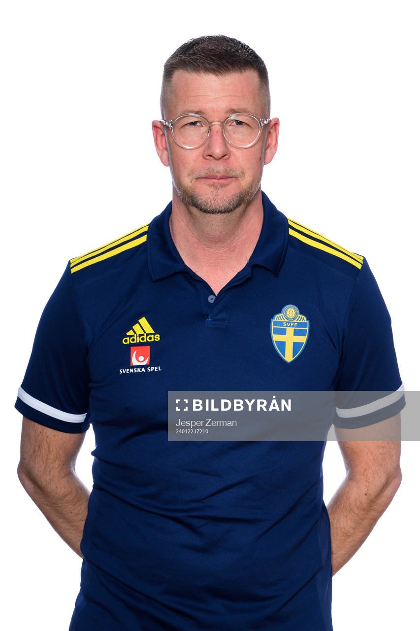 Henrik Landén, chef för distrikt och förening på Svenska Fotbollförbundet poserar för ett porträtt den 22 januari 2024 i Stockholm. 