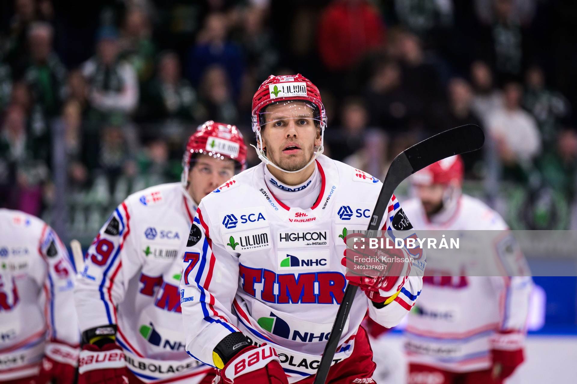 Timrås Anton Wedin och Axel Rindell jublar