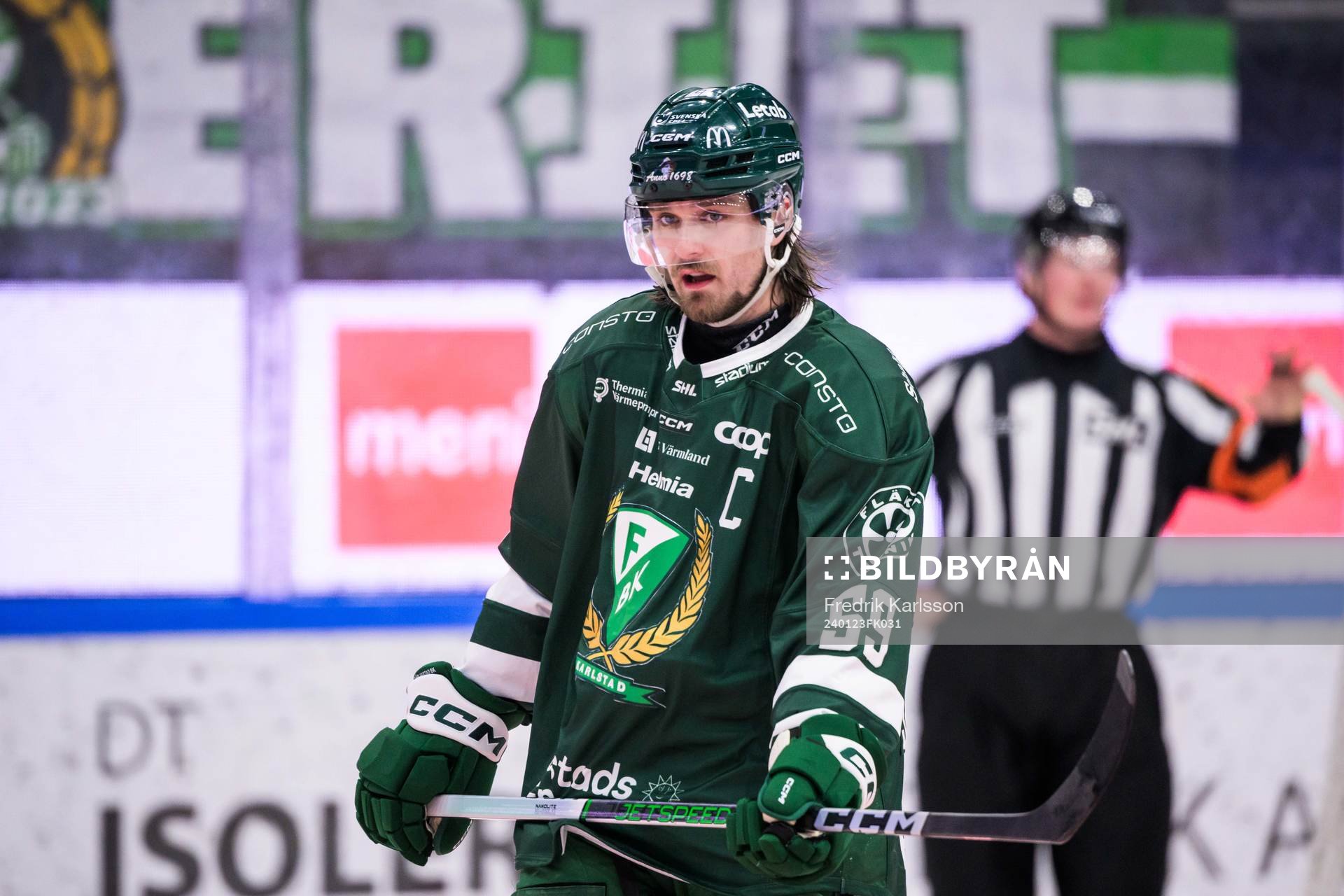 Färjestads Linus Johansson deppar