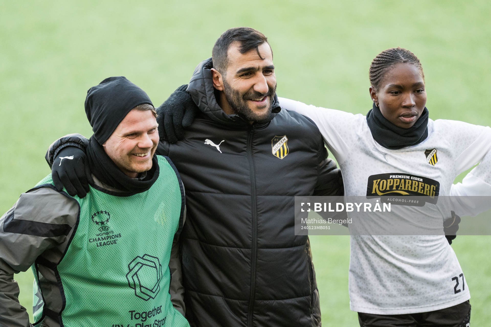 Assistant coach Vigan Berbatovci, Head coach Mak Lind and